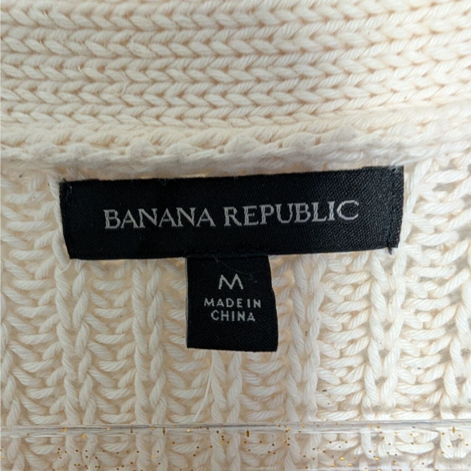 Banana Republic Banana Republic Ribbed Cardigan Womens Size Medium Ivory Size M / US 6-8 / IT 42-44 - 4 Thumbnail
