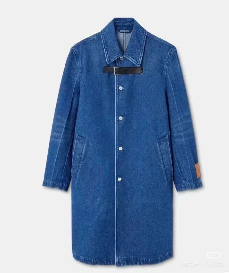 Versace Versace Denim trench coat is medium and long Size US XL / EU 56 / 4 - 1 Thumbnail