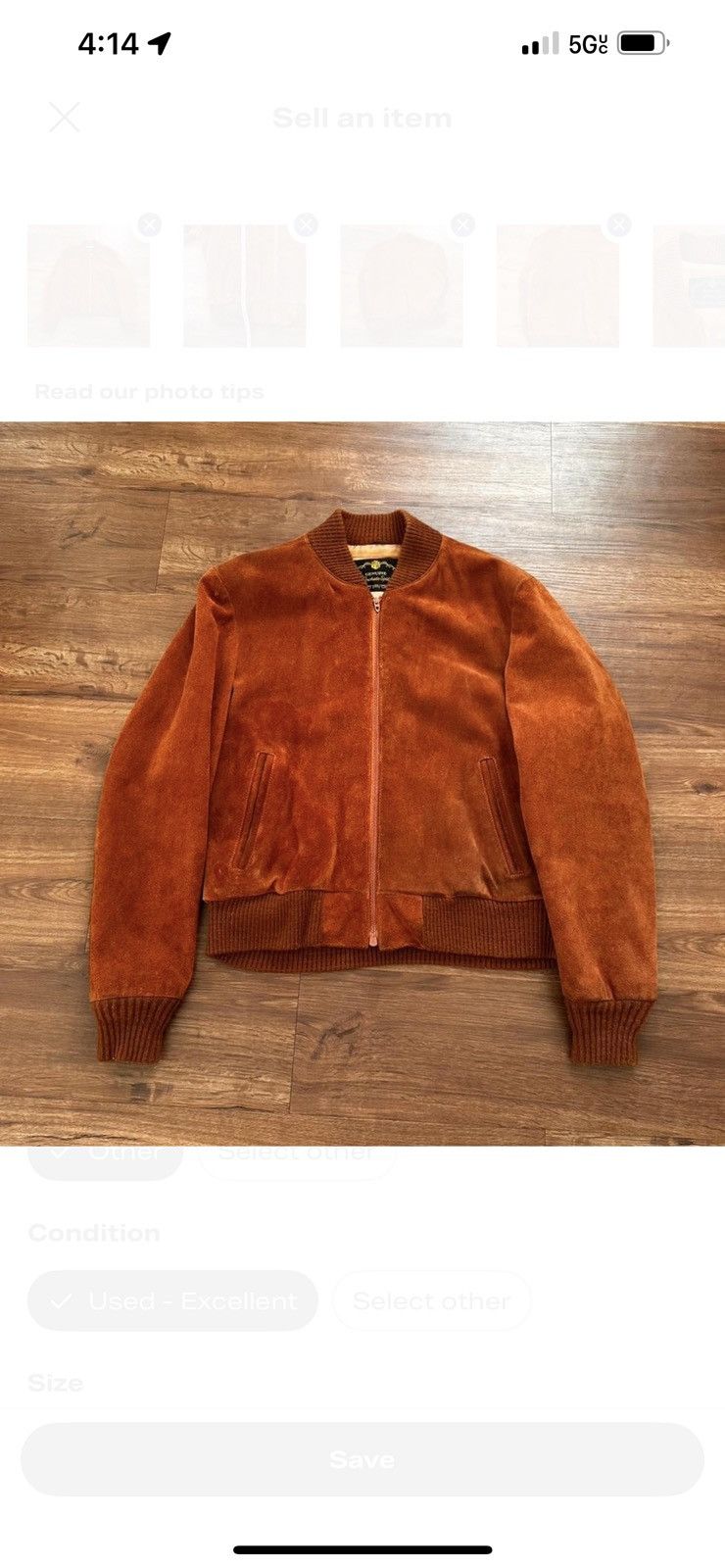 Vintage Vintage Cowhide Leather Jacket Burnt Orange Size US S / EU 44-46 / 1 - 1 Thumbnail