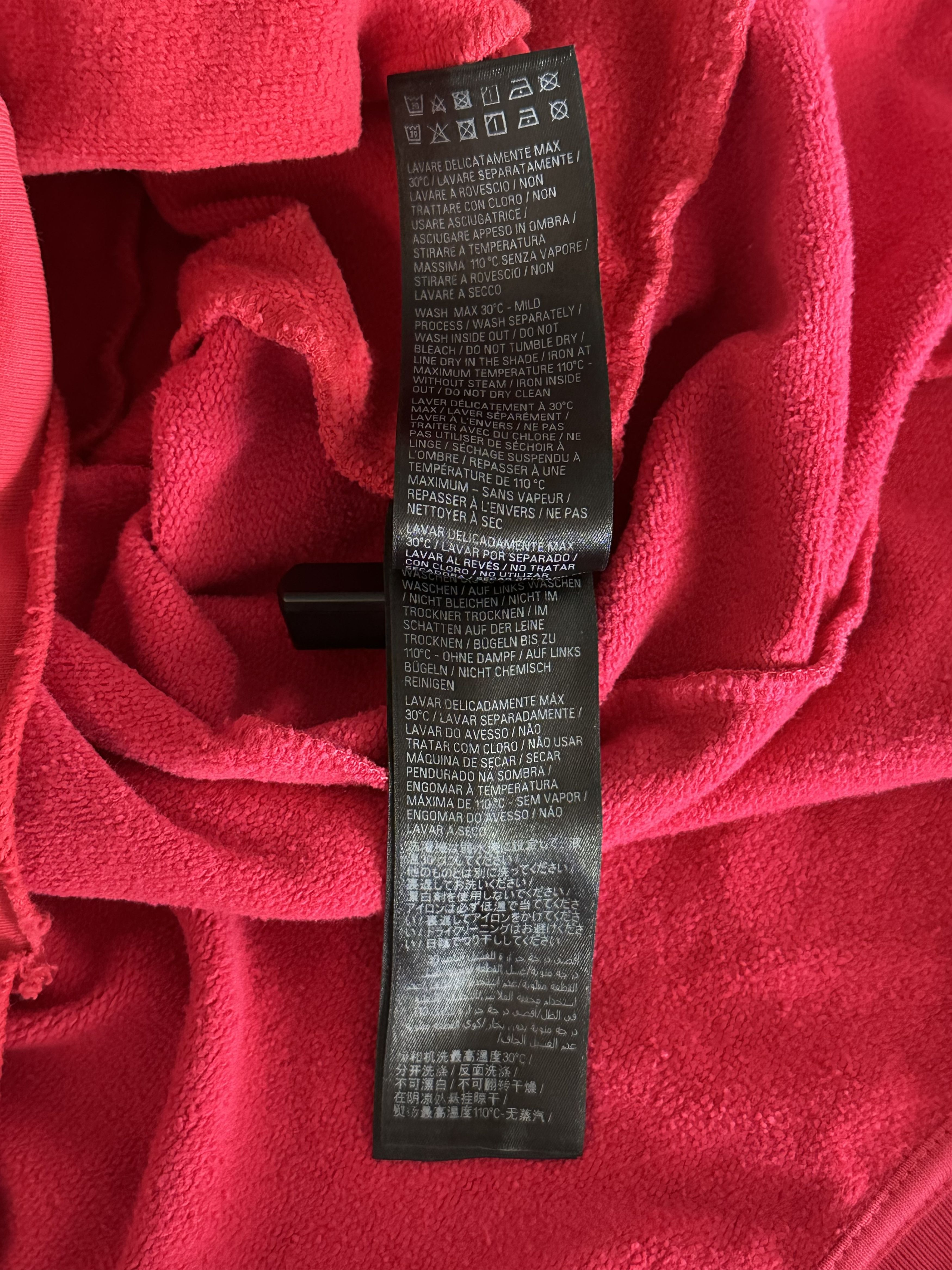 Balenciaga Balenciaga Red I Love Upcycled Hoodie Size US M / EU 48-50 / 2 - 5 Thumbnail