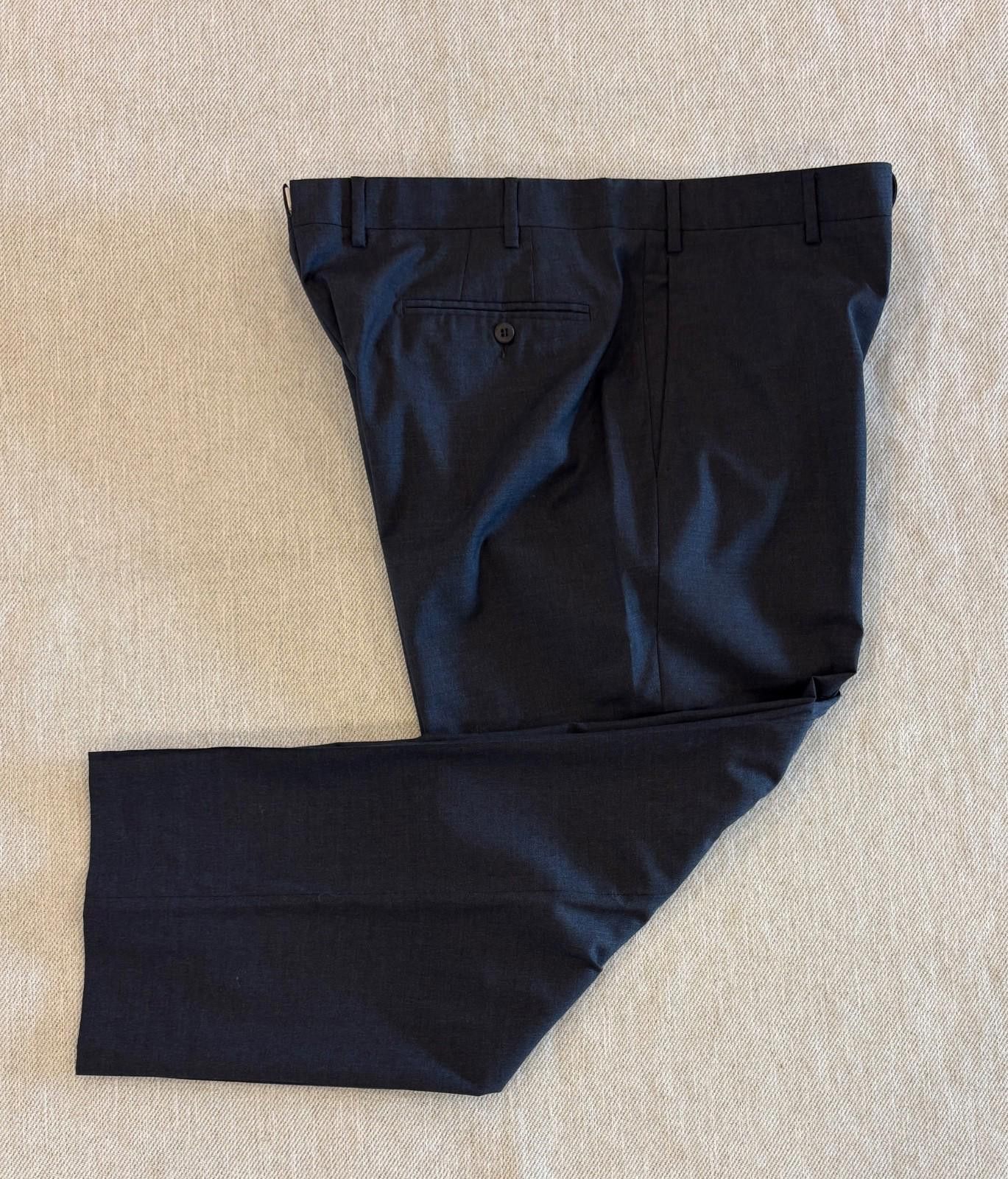 Zanella Zanella Platinum Trousers 36 Regular Charcoal Gray Italy Size US 36 / EU 52 - 1 Thumbnail