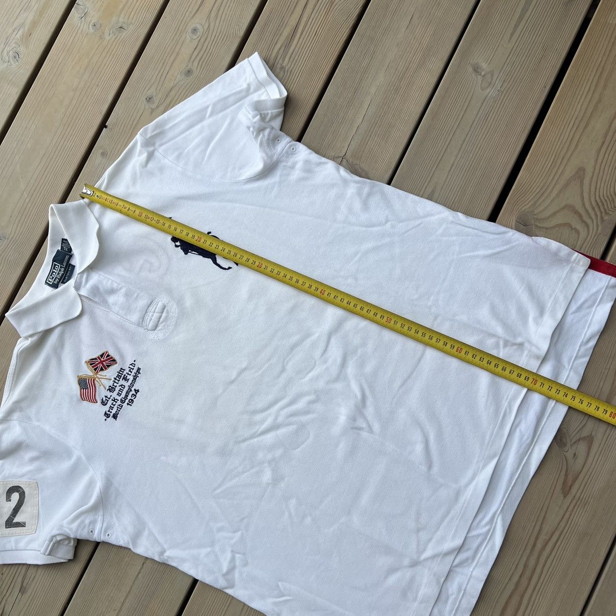 Polo Ralph Lauren Polo Ralph Lauren Rare T&F Vintage 00s Chief Keef GBR Polo Size US XL / EU 56 / 4 - 12 Thumbnail