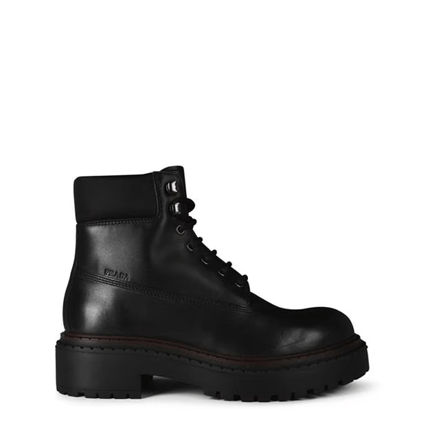 Prada Leather And Re-Nylon Work Boots Size US 10 / EU 43 - 1 Thumbnail