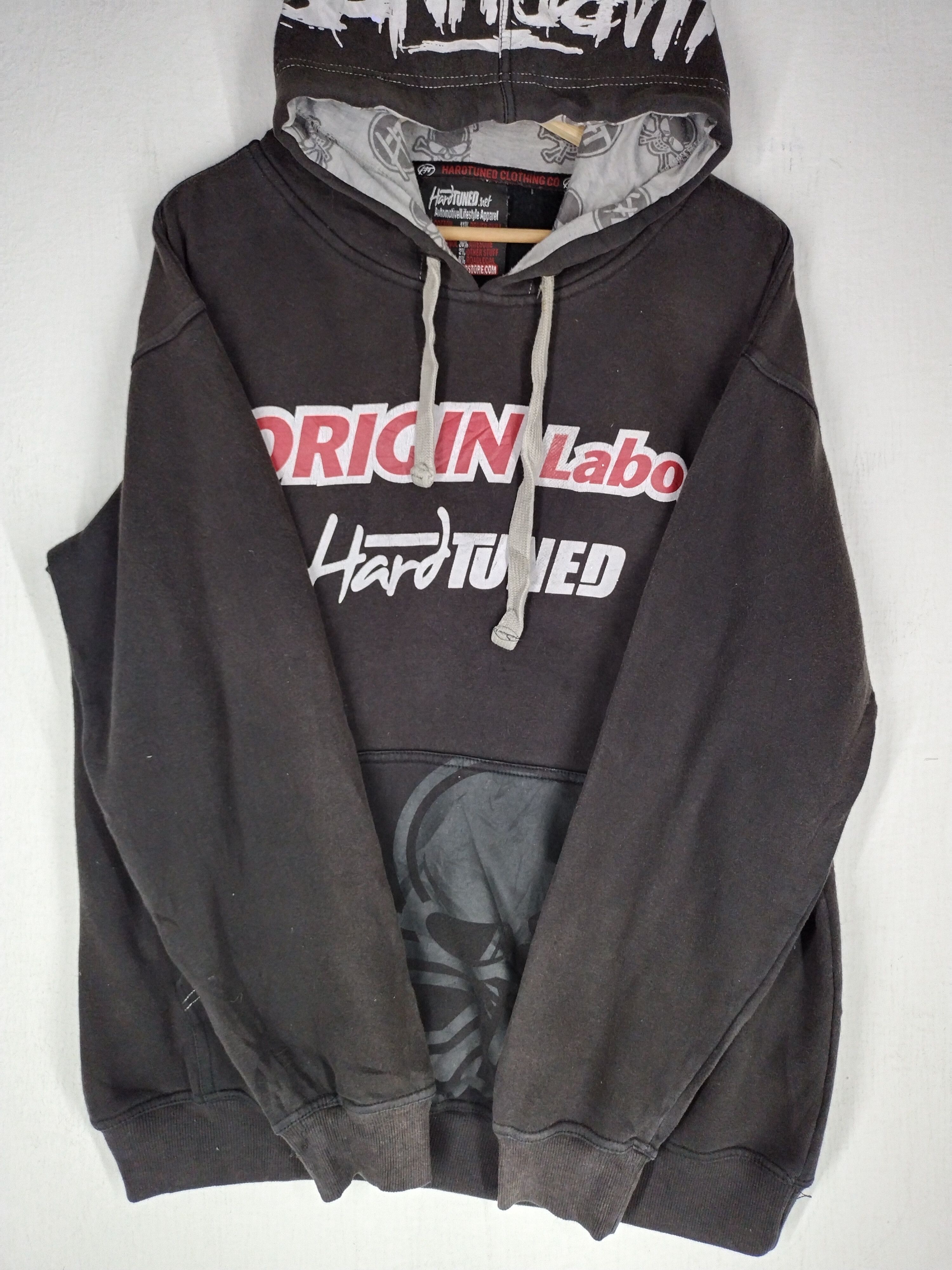 Japanese Brand 🔥 Vtg Origin Labo X Hardtuned Big Print Skull Hoodie Size US L / EU 52-54 / 3 - 6 Thumbnail