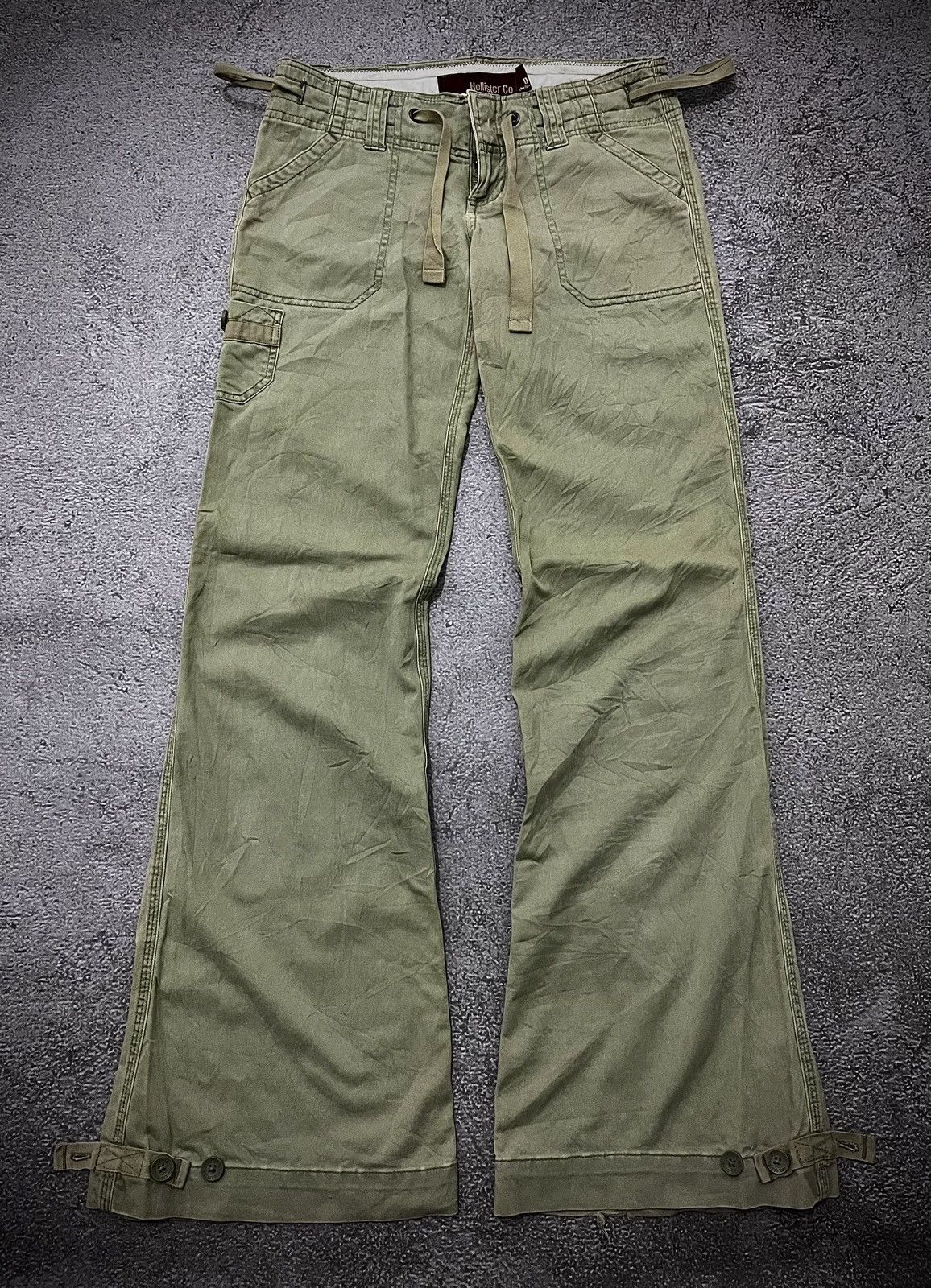 Hollister 2000s Hollister Flare Cargo Pants Goa LGB Ifsixwasnine Style Size US 30 / EU 46 - 1 Thumbnail