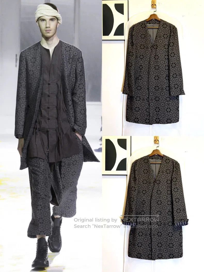 Yohji Yamamoto Yohji Yamamoto Printed Kimono Coat. Size US XS / EU 42 / 0 - 1 Thumbnail