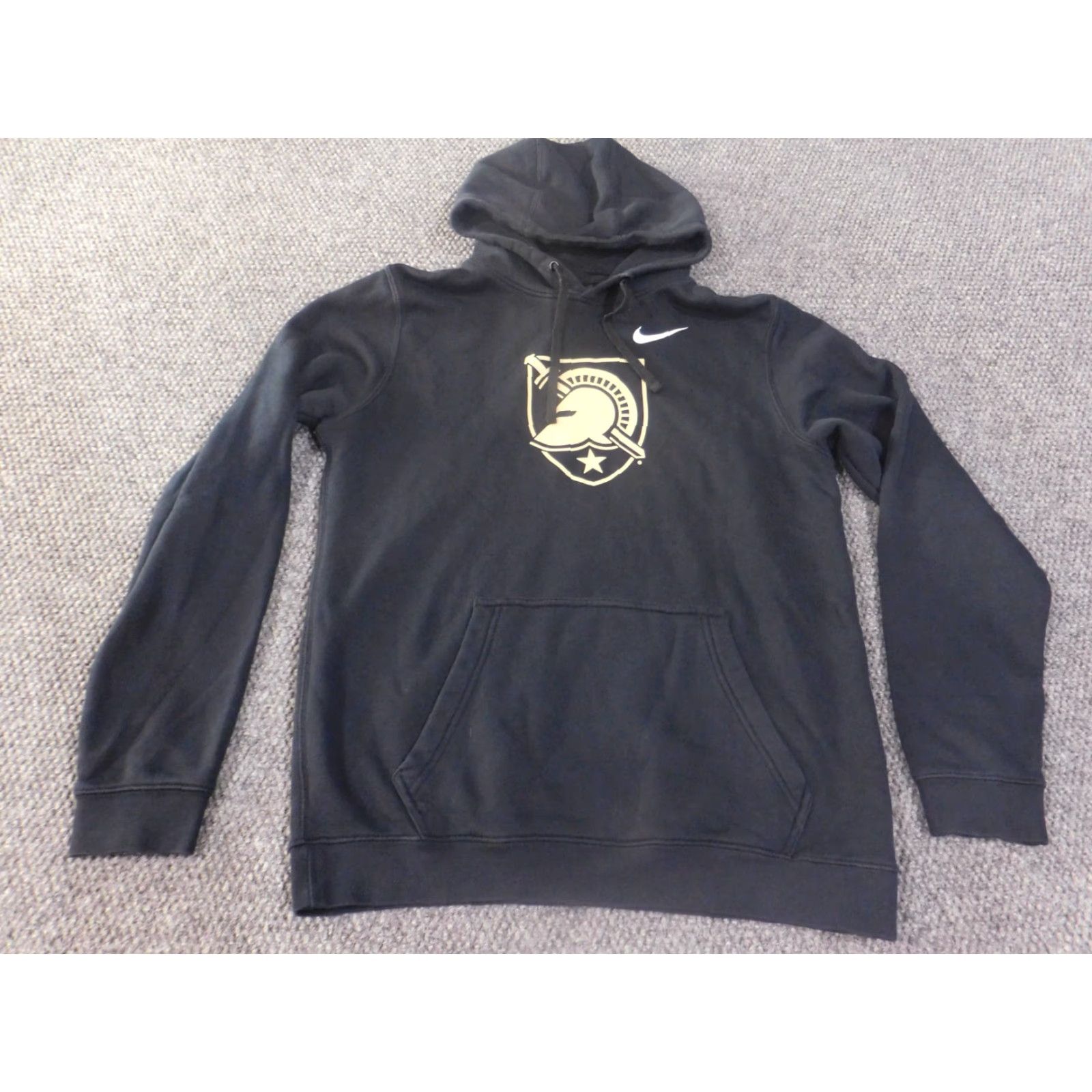 Nike Nike Hoodie Mens M Black Pullover Stretch Spartan Logo Retro Swoosh Hooded Logo Size US M / EU 48-50 / 2 - 2 Thumbnail