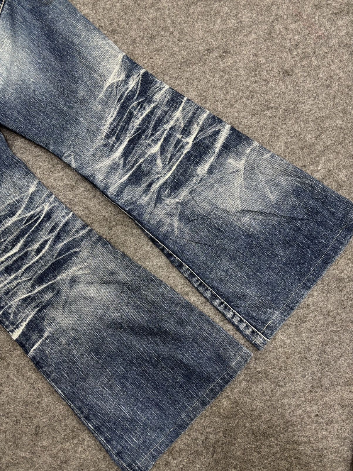 Tornado Mart 💥Bell Bottom💥Tornado Mart Crazy Claw Mark Denim F621 Size 33" - 20 Thumbnail