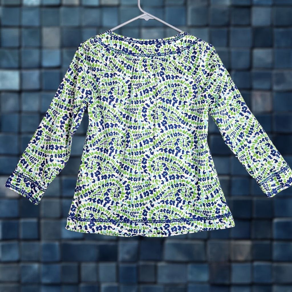 Vineyard Vines Vineyard Vines Blouse Women's Drop Of Wave Printed Ocean Reef XS Multicolor Short Sleeve Regular Size XS Size XS / US 0-2 / IT 36-38 - 1 Thumbnail