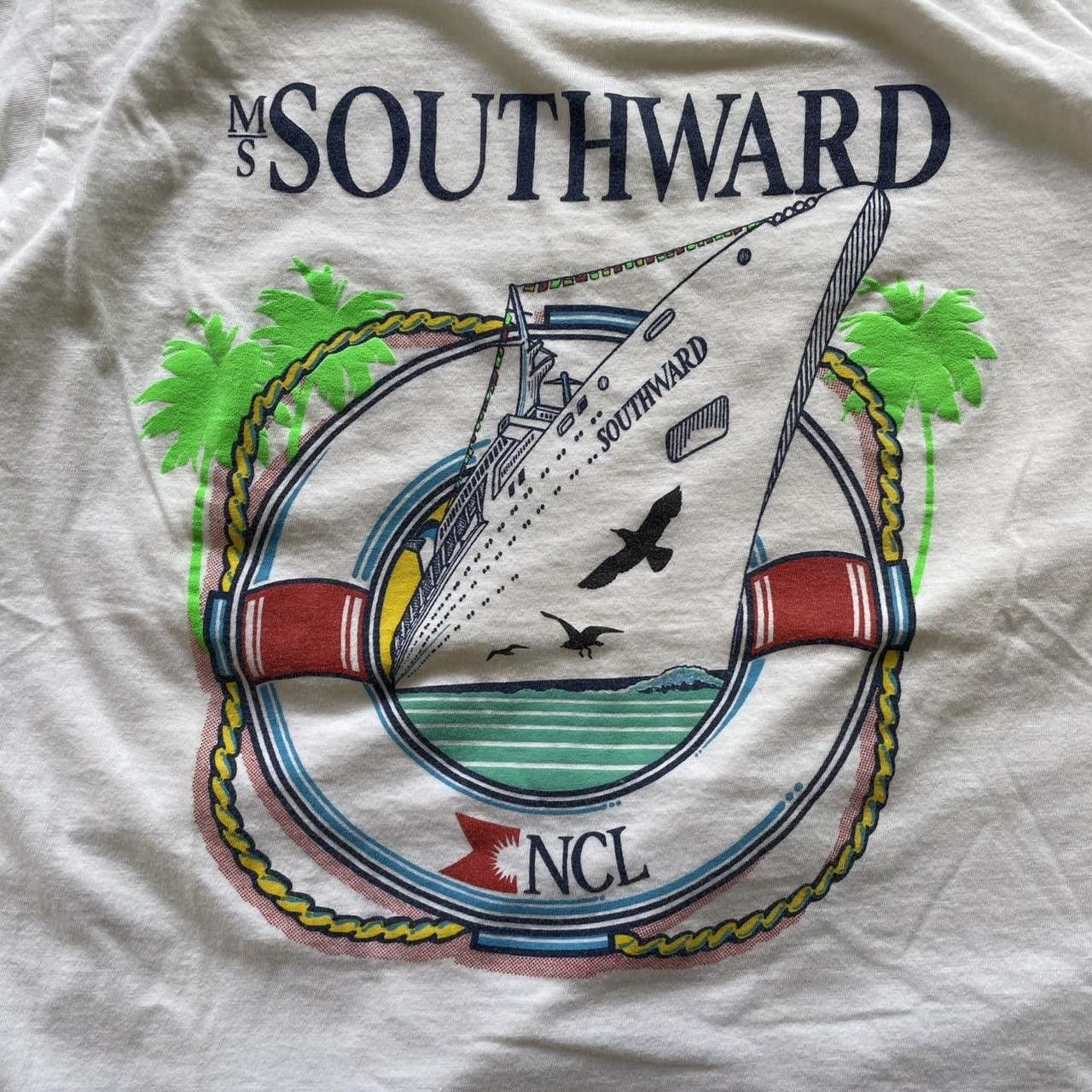 Vintage Vintage 80's 90's Southward Cruise Tropical Ringer Shirt Size US XL / EU 56 / 4 - 2 Thumbnail