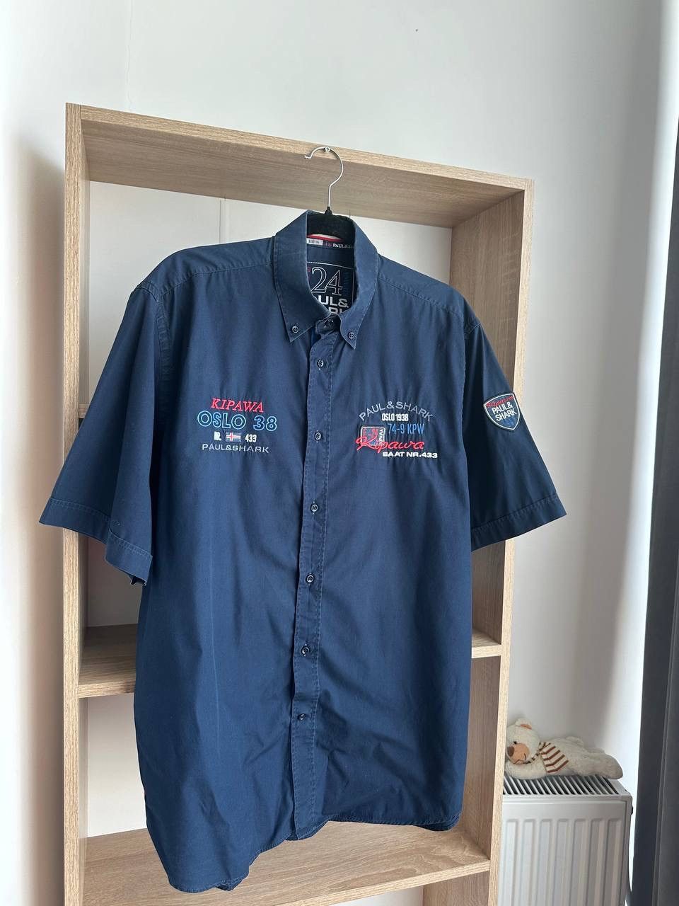 Paul & Shark × Vintage Vintage Paul Shark Kipawa Collection Excellent Blue Shirt Size US L / EU 52-54 / 3 - 11 Thumbnail