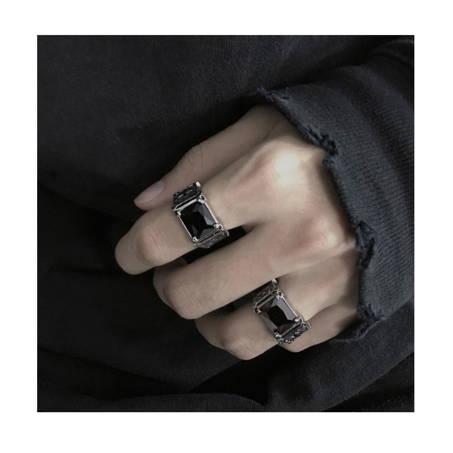 Jewelry Matchless Jewelry Rings Open Size Chrome Ring (Size 7-13) Size ONE SIZE - 4 Thumbnail