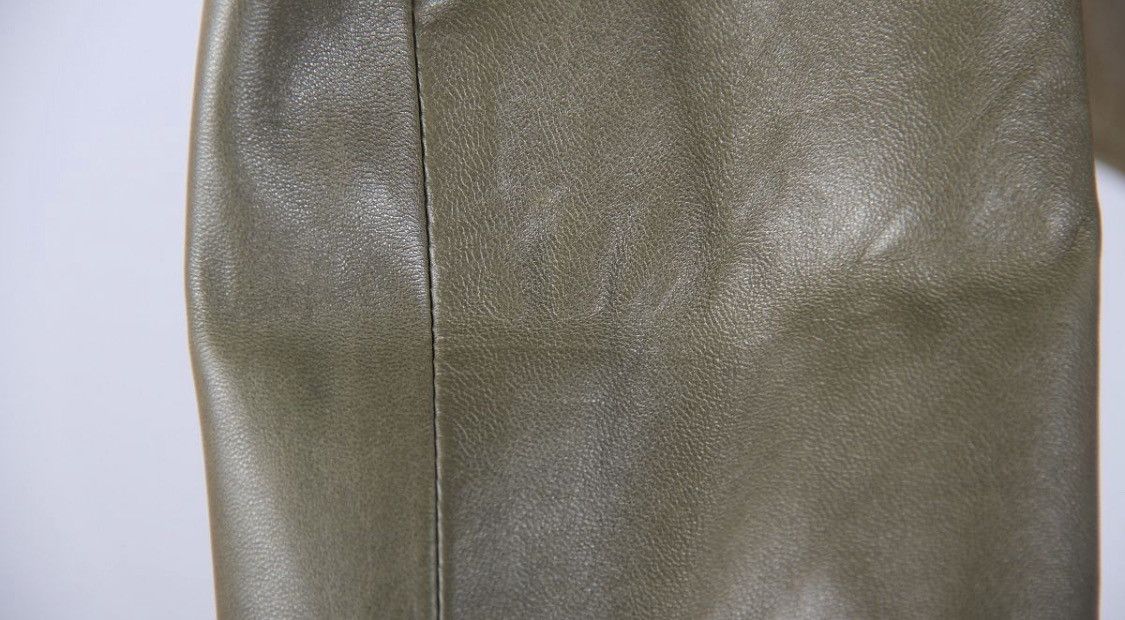 Dior Christian Dior Galliano 2003 Leather Biker Green Jacket Size M / US 6-8 / IT 42-44 - 5 Thumbnail