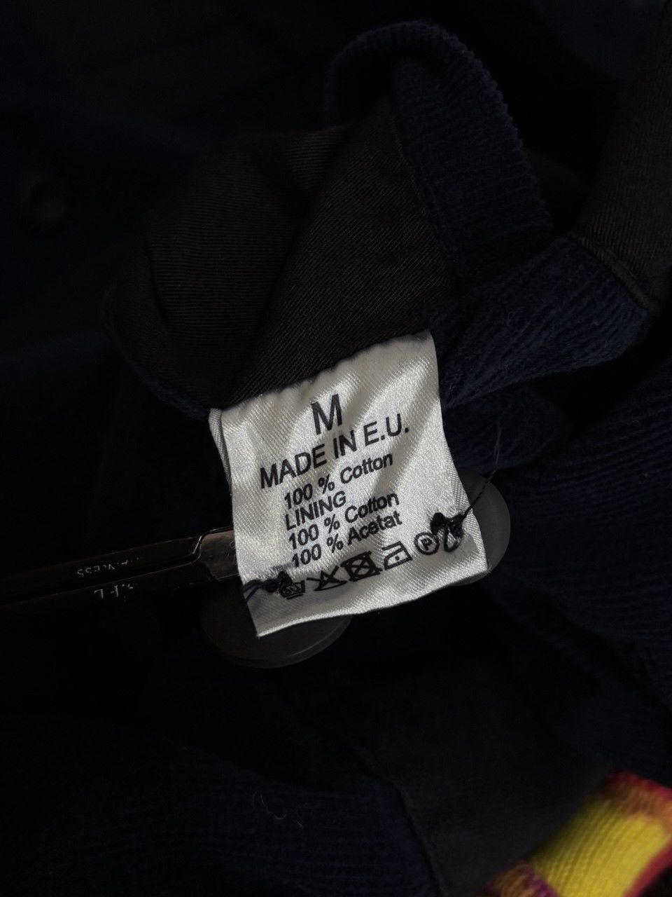hannes roether Hannes Roether Navy Blue Corduroy Jacket With Black Pockets Size US M / EU 48-50 / 2 - 21 Thumbnail
