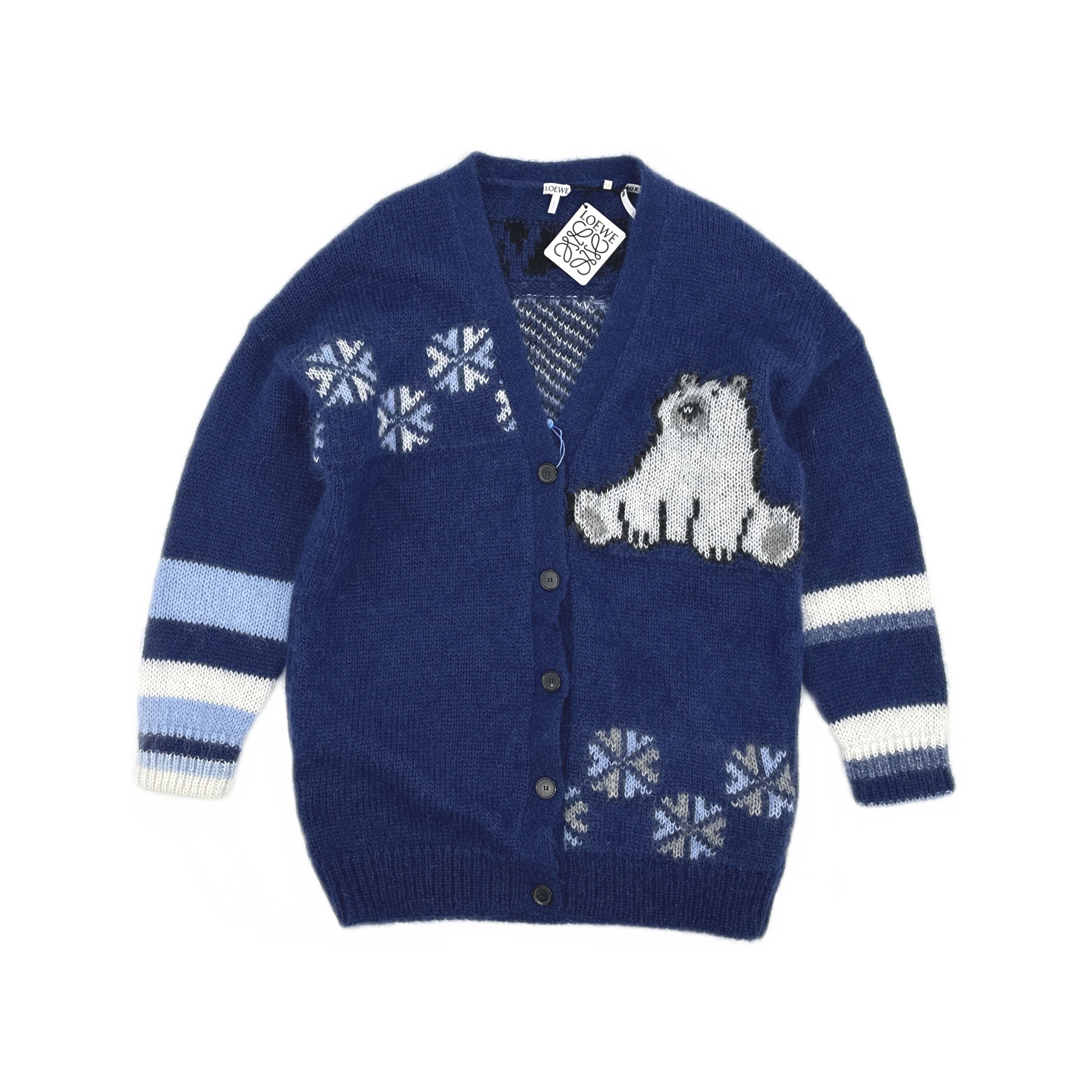 Loewe Loewe Polar Bear Mohair Blend Cardigan Size S Size S / US 4 / IT 40 - 1 Thumbnail