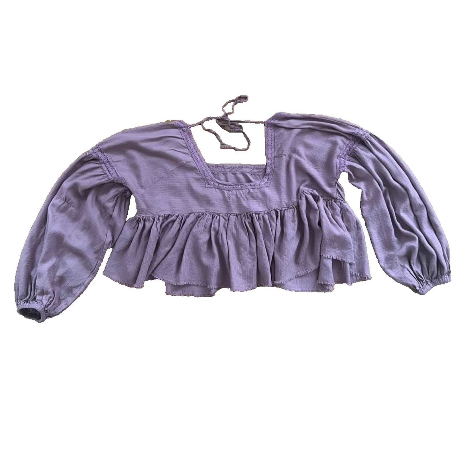 Urban Outfitters Urban OutFitters 3/4 Sleeve Izzy top Purple S-P A001535 Size S / US 4 / IT 40 - 7 Thumbnail