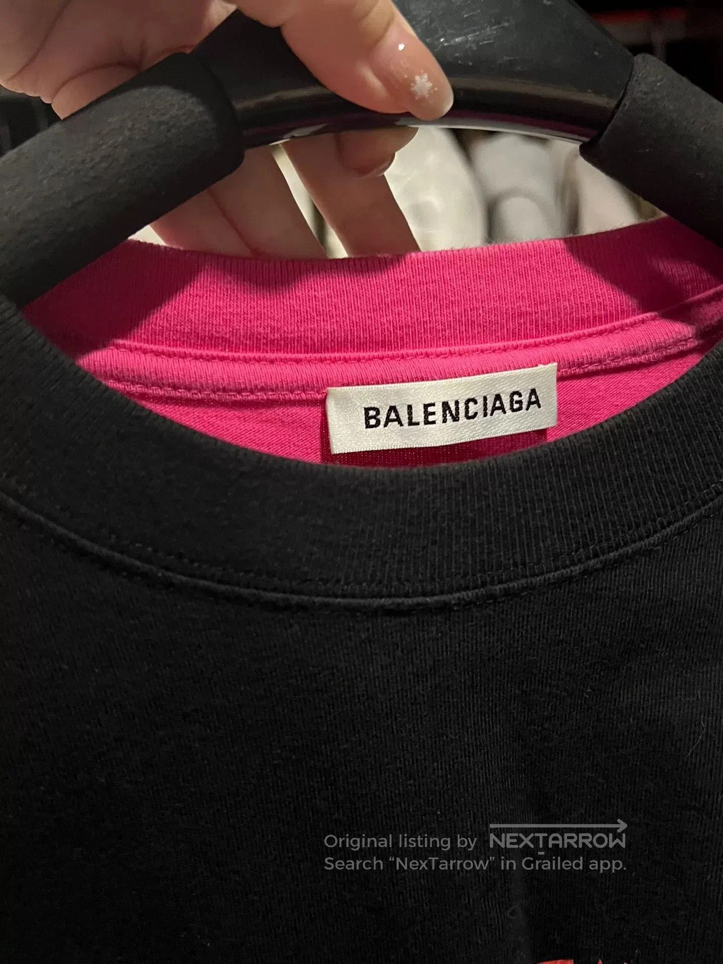 Balenciaga Balenciaga Logo Print Layered Long Sleeve T. Size US XS / EU 42 / 0 - 7 Thumbnail