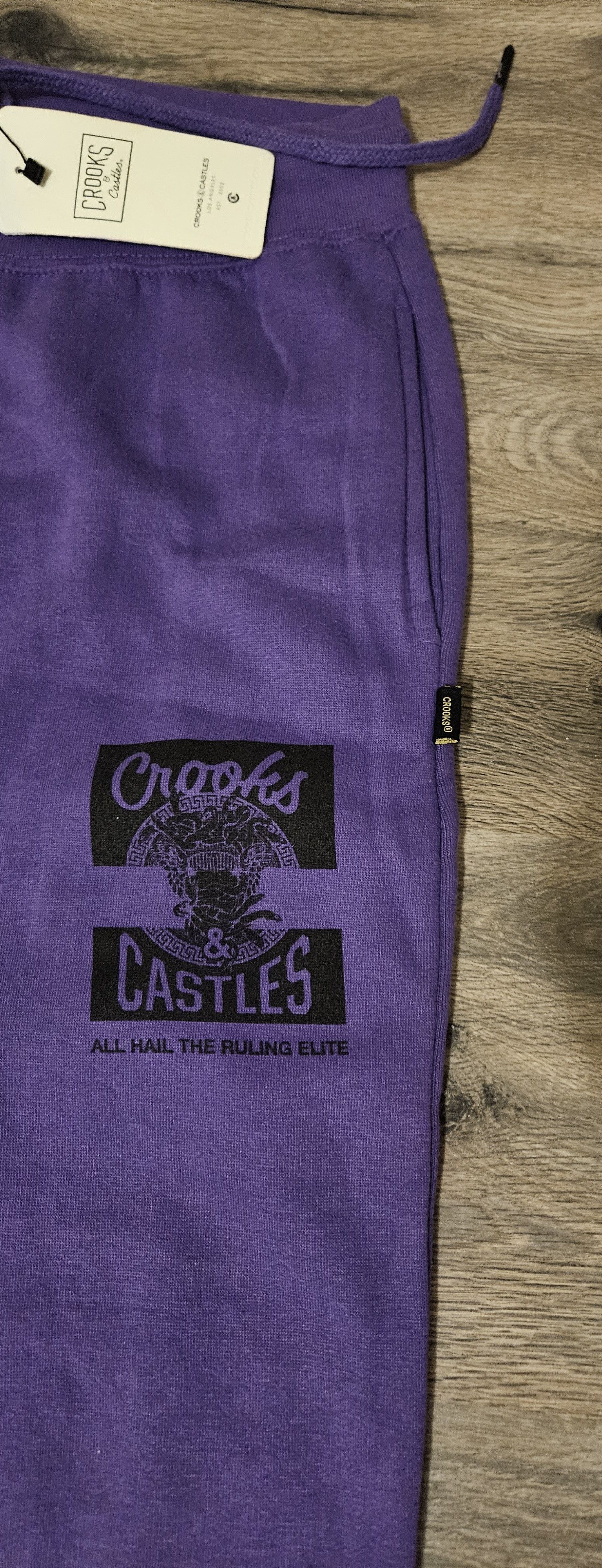 Crooks & Castles Crooks & Castles Men's Purple Jogger Sweatpants Size 2xl Size US 38 / EU 54 - 4 Thumbnail