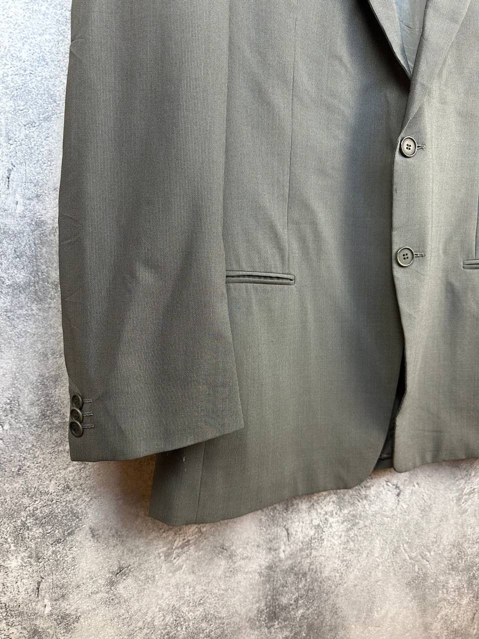 Giorgio Armani Giorgio Armani Le Collezioni Blazer Vintage Gray Wool Jacket Size 52L - 6 Thumbnail
