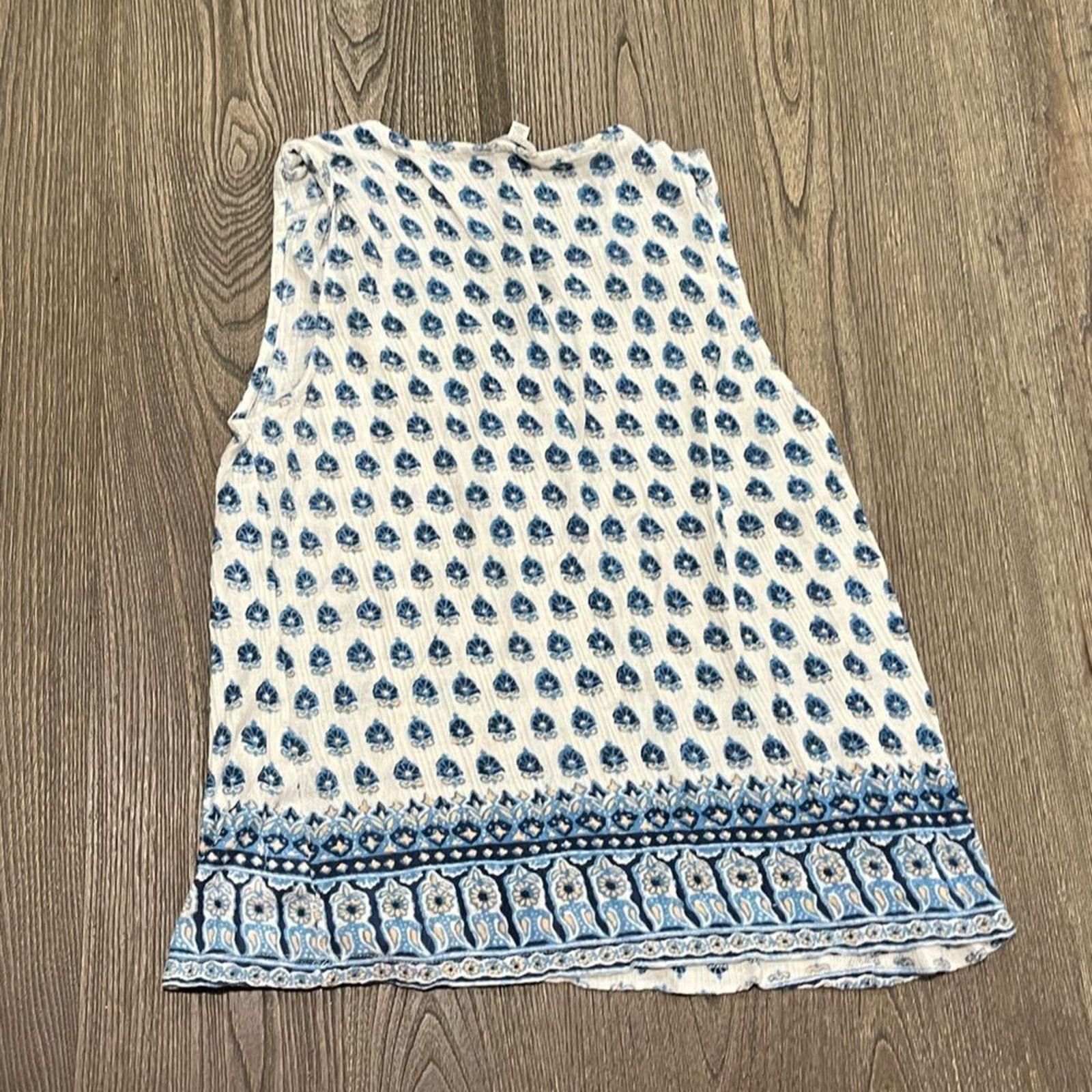 Lucky Brand Lucky Brand Womens Tunic Tank Top Blouse Patterned Size M Size M / US 6-8 / IT 42-44 - 5 Thumbnail
