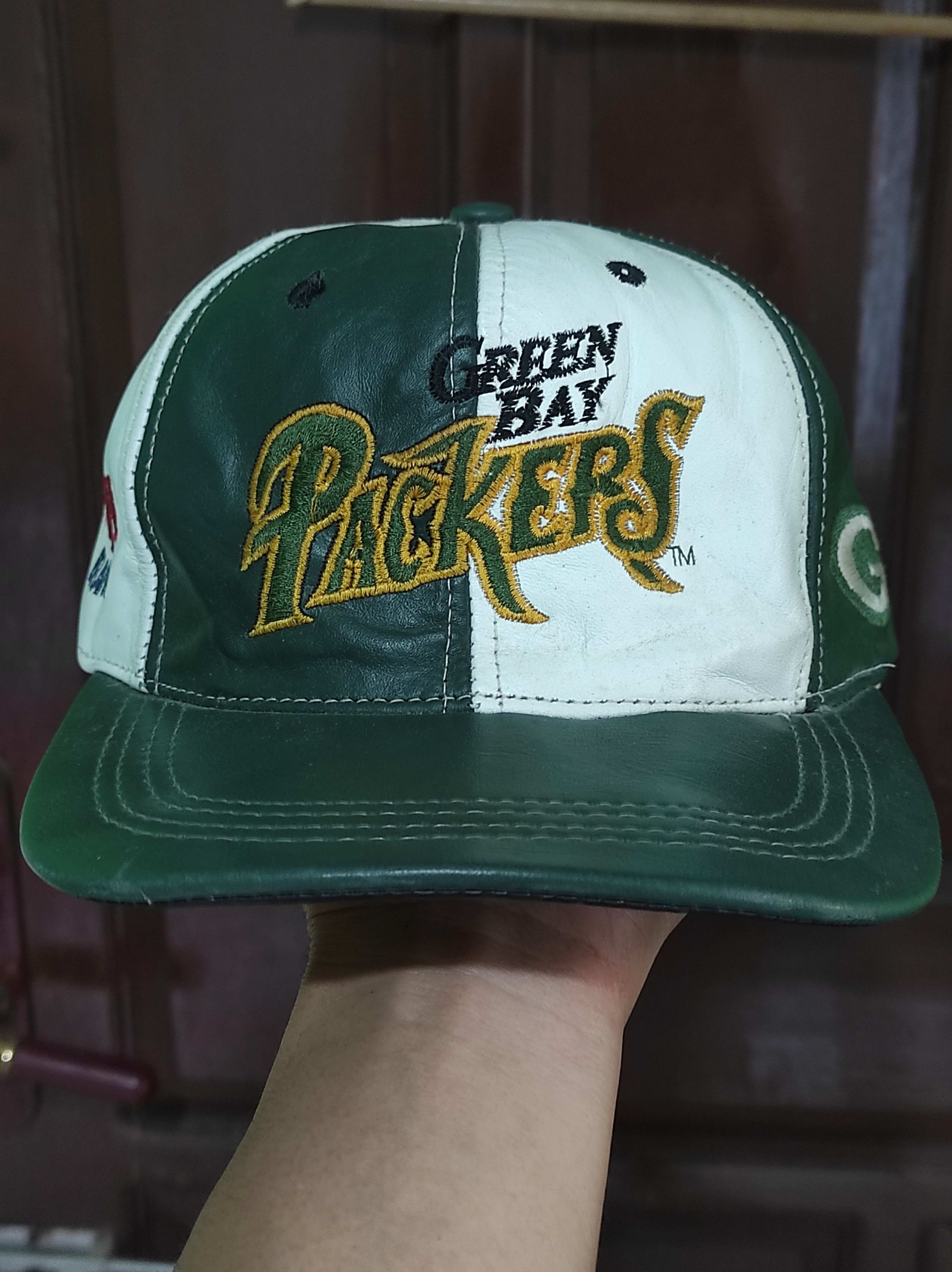 Vintage VTG Gpackers Leather Cap by Modern Size ONE SIZE - 1 Thumbnail