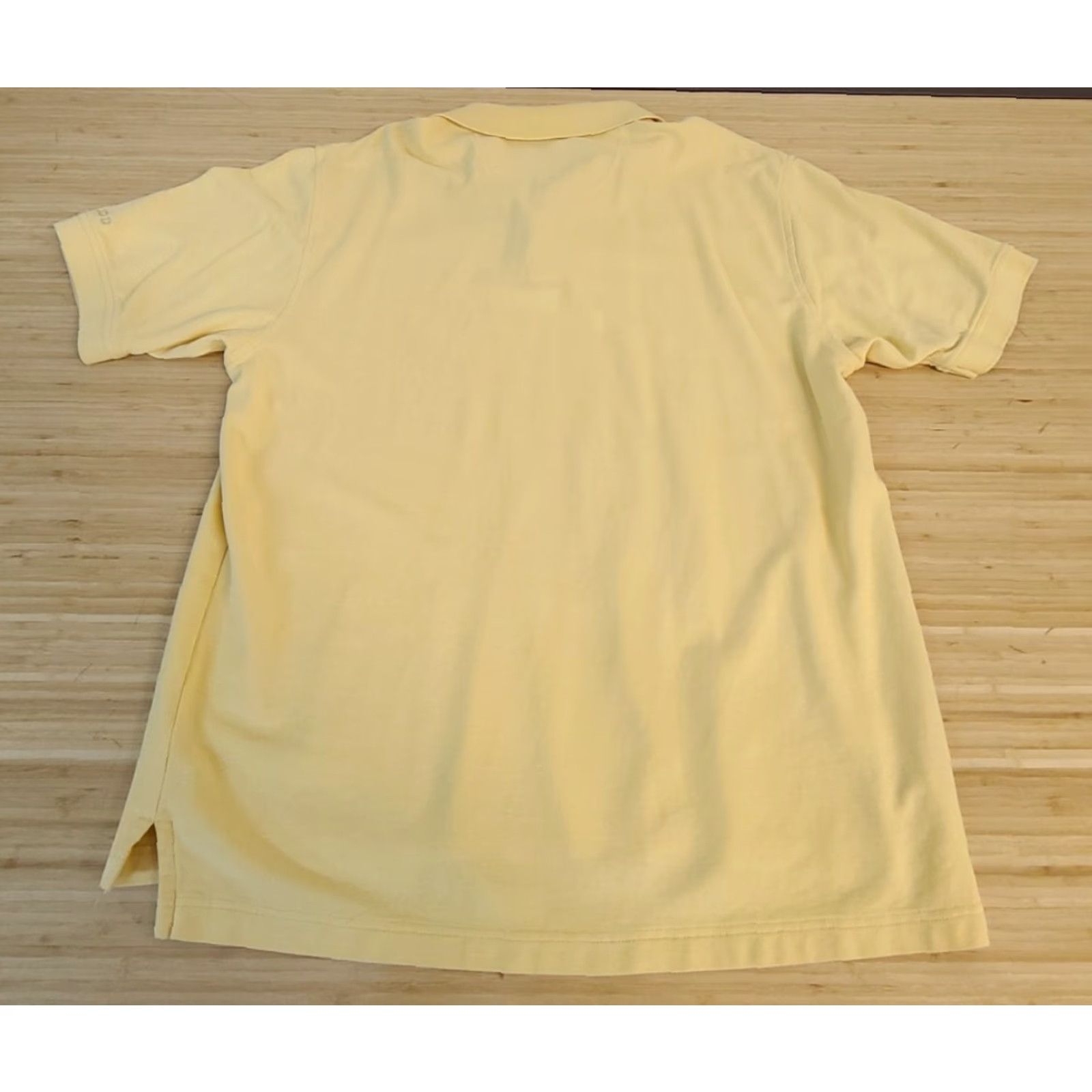 Izod IZOD Men's Polo Shirt Size Large Yellow Short Sleeve Buttoned Shirt Size US L / EU 52-54 / 3 - 4 Thumbnail