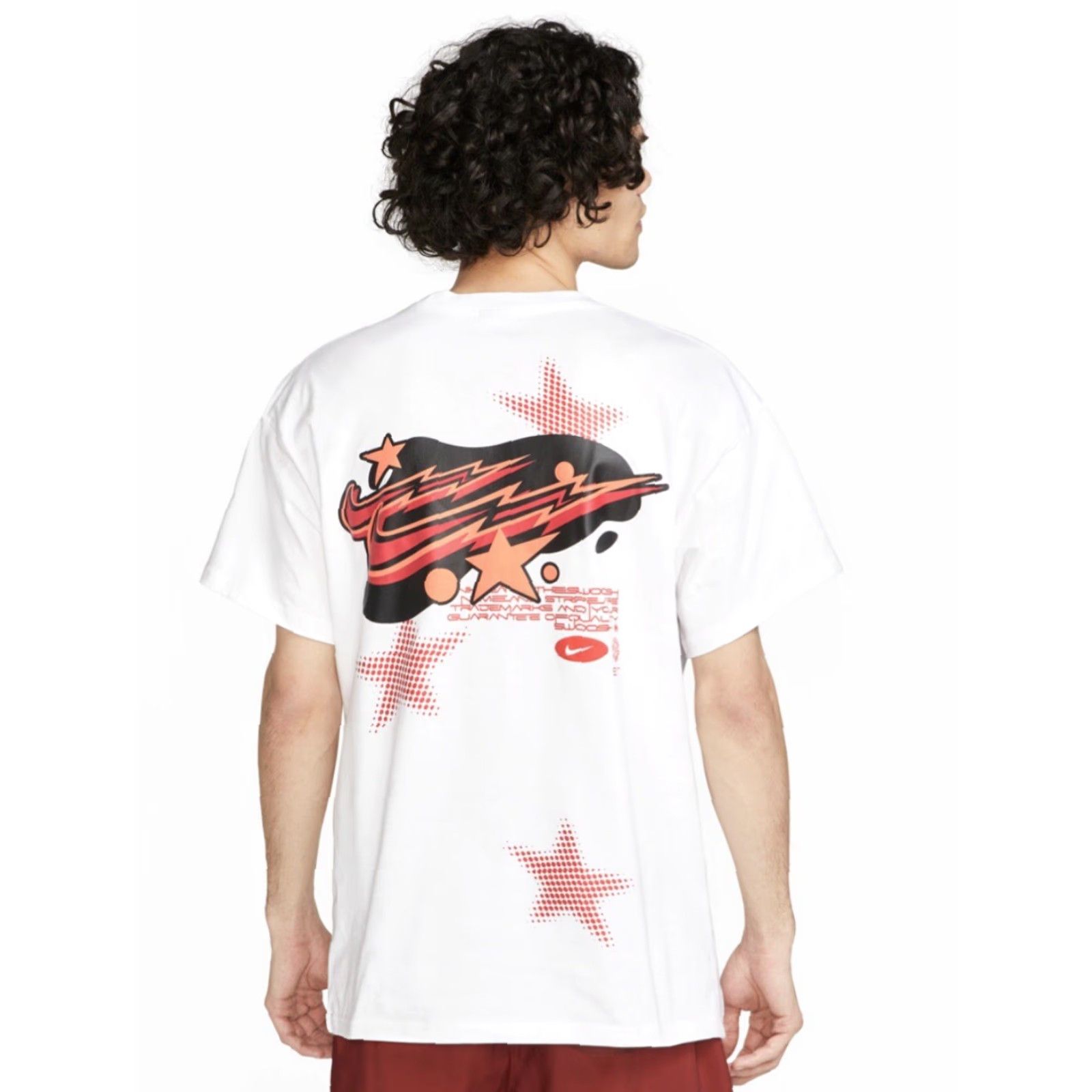 Nike VINTAGE Nike Air Max 90 Electric High Collection Swoosh Globe Star Crew S/S T-Shirt XL Mens White Size US XL / EU 56 / 4 - 2 Thumbnail
