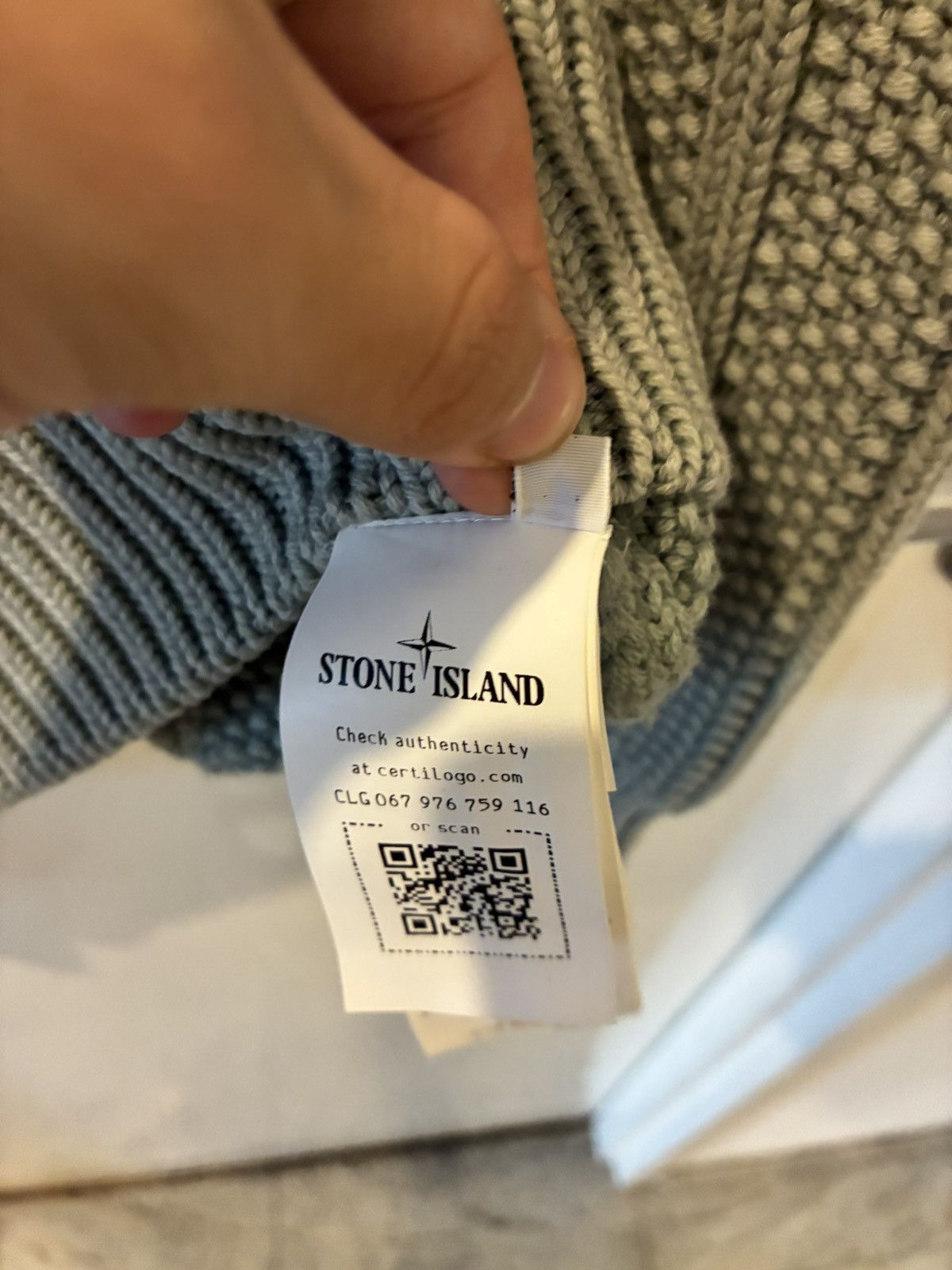 Stone Island Stone Island Knitwear 100% Pure Wool ’DUST' Treatment 100% Size US M / EU 48-50 / 2 - 7 Thumbnail