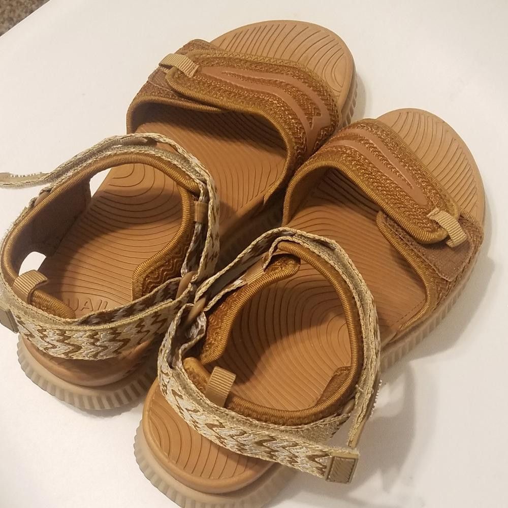 Designer Kuailu Brown Sandals Size 9 Size US 9 / IT 39 - 1 Thumbnail