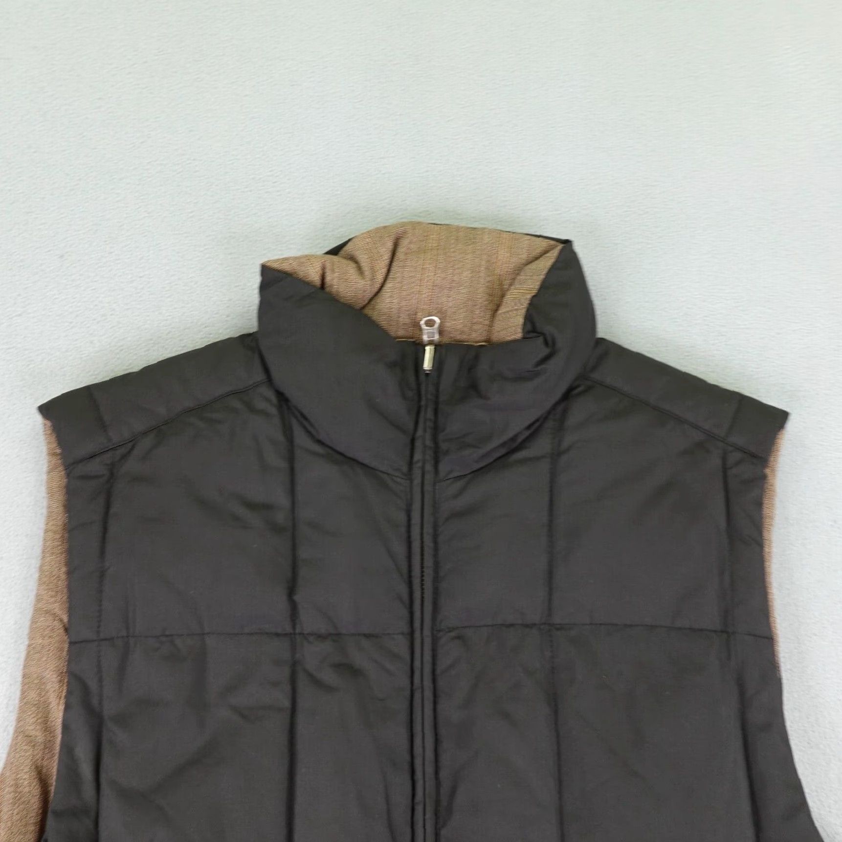 Eddie Bauer VINTAGE Eddie Bauer Vest Mens Medium Brown Black Reversible Down Puffer Quilted Vest Size US M / EU 48-50 / 2 - 2 Thumbnail