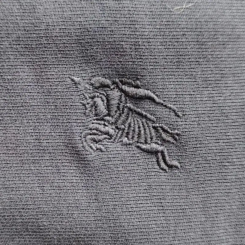 Burberry Burberry Cotton Women's Sweatshirt in Navy Blue. Size XS / US 0-2 / IT 36-38 - 2 Thumbnail