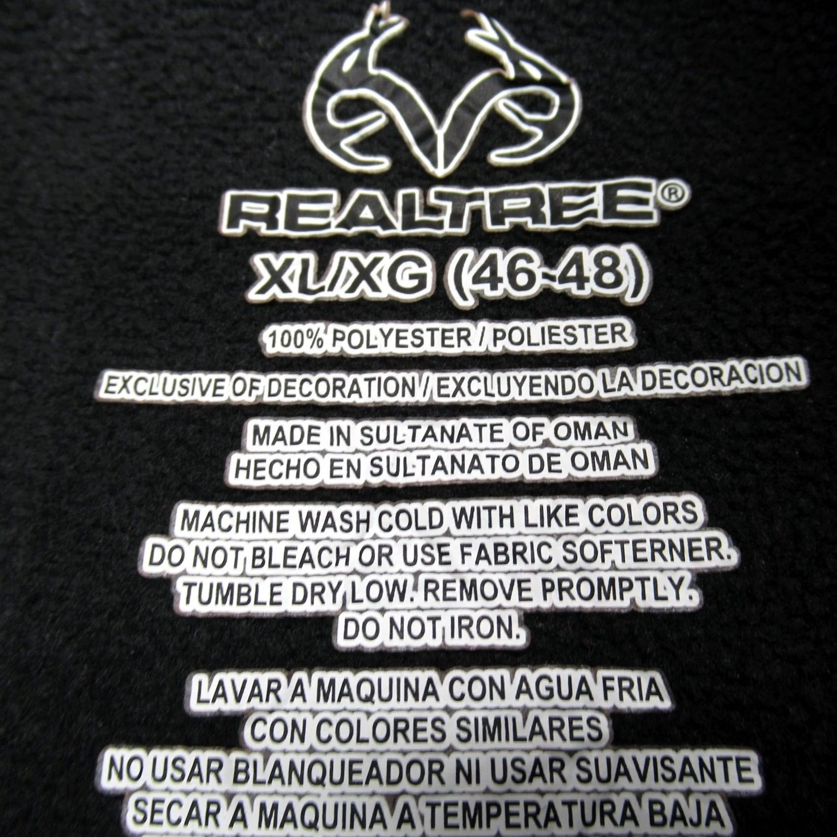 Realtree Realtree Sweatshirt Mens XL Gray Camo Trim 1/4 Zip Pullover Hunting Outdoors Size US XL / EU 56 / 4 - 5 Thumbnail
