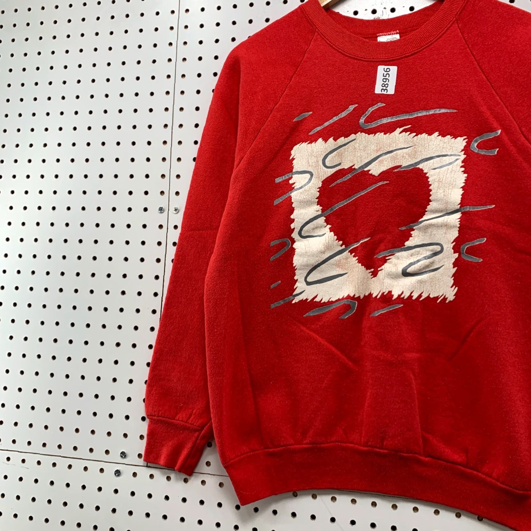 Fruit Of The Loom VINTAGE 90s Valentines Heart Crewneck Sweatshirt Mens Large Red Made USA Size US L / EU 52-54 / 3 - 7 Thumbnail