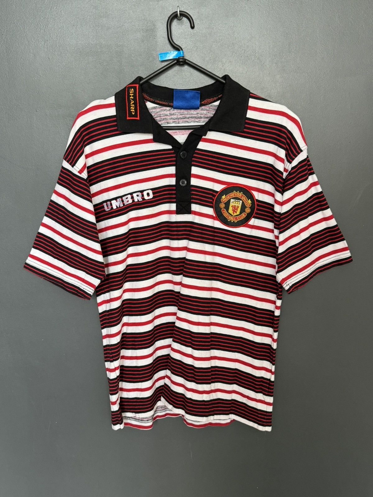 Umbro Vintage Manchester United Training Football Jersey T-Shirt Size US L / EU 52-54 / 3 - 1 Thumbnail