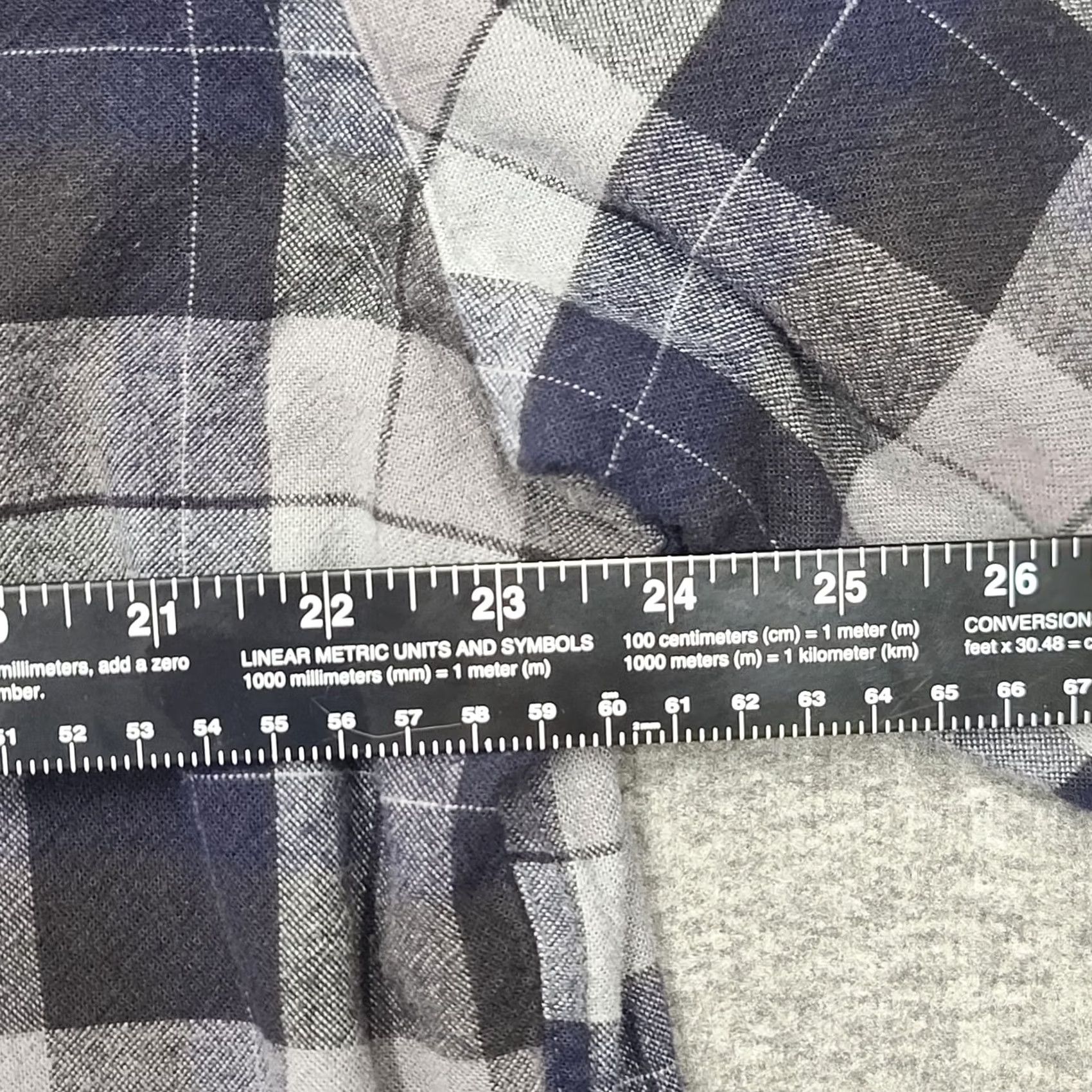 Pendleton Pendleton Mason Cotton Flannel Shirt Mens XL Long Sleeve Blue Gray Plaid Button-Down Collar Casual, Travel Twill Size US XL / EU 56 / 4 - 6 Thumbnail