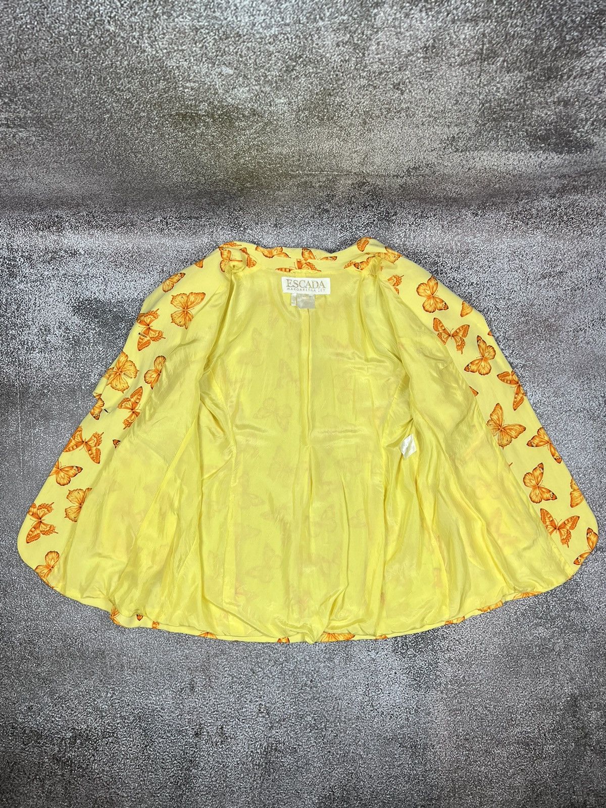 Escada Escada Butterfly yellow / orange women’s blazer Size M / US 6-8 / IT 42-44 - 4 Thumbnail
