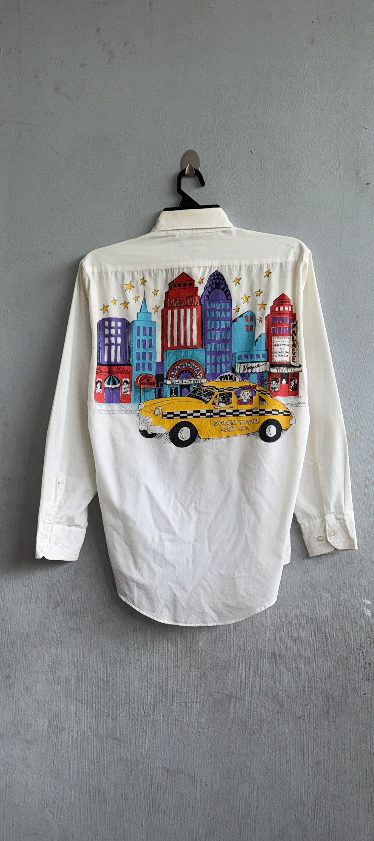 Japanese Brand New York Scenery Button Down Shirt Blouse Size L / US 10 / IT 46 - 1 Thumbnail
