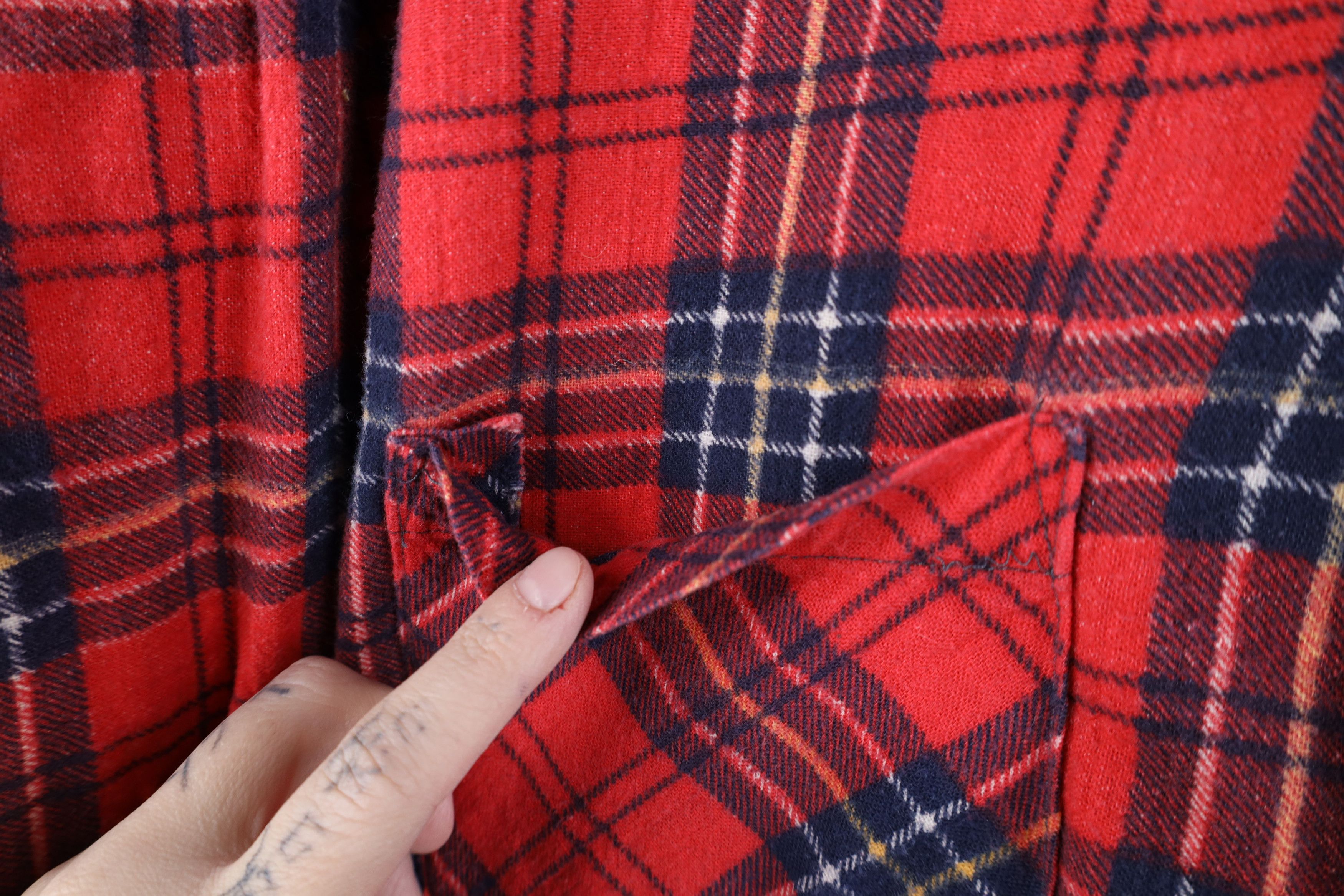 Vintage Vintage 80s 90s Streetwear Collared Button Shirt Plaid Size US XL / EU 56 / 4 - 7 Thumbnail