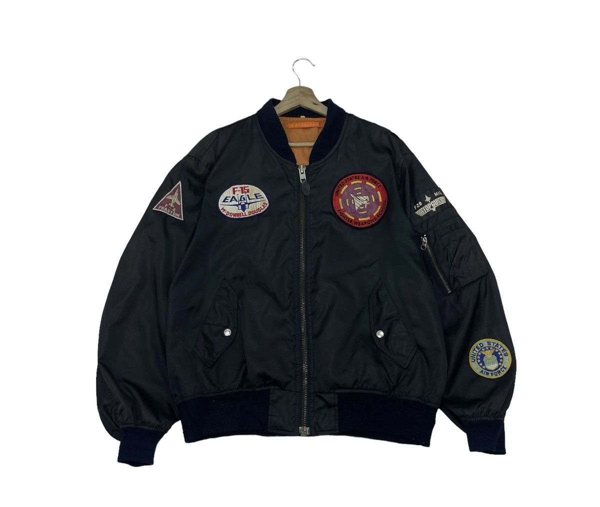 Vintage 🔥Vintage Bomber Ma1 Top Gun Jacket Size US M / EU 48-50 / 2 - 1 Thumbnail