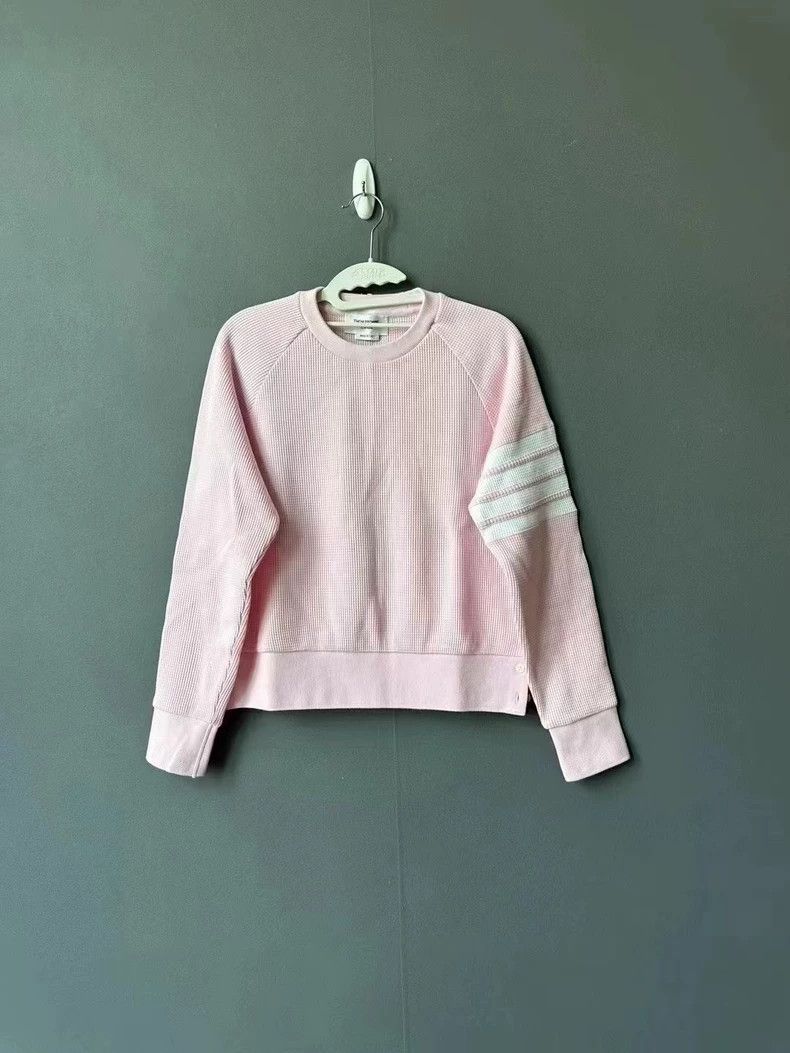 Thom Browne Thom Browne Pink waffle hoodie Size US XS / EU 42 / 0 - 1 Thumbnail