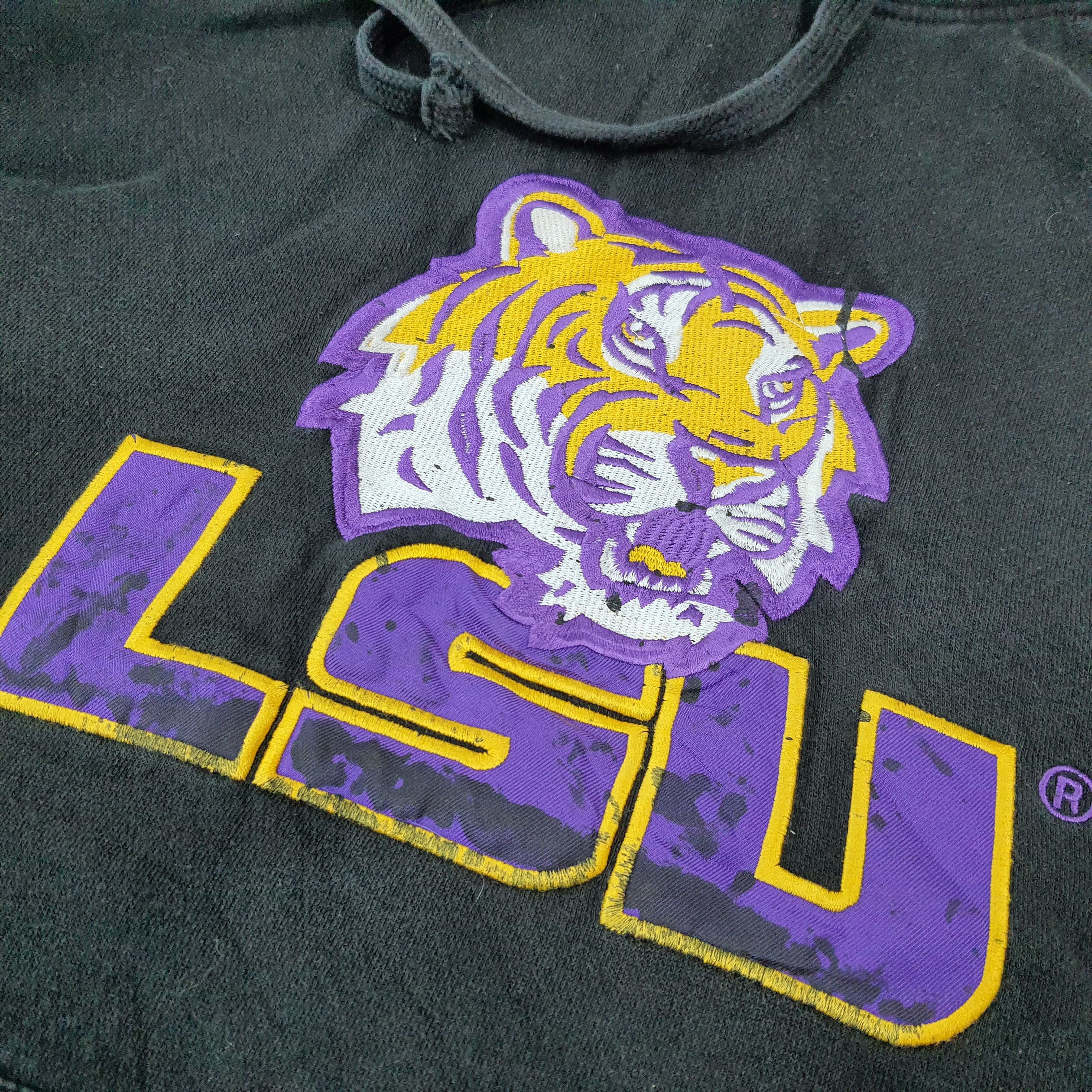 Vintage Vintage LSU Tiger Football Hoodie C270N9 Size US XL / EU 56 / 4 - 2 Thumbnail