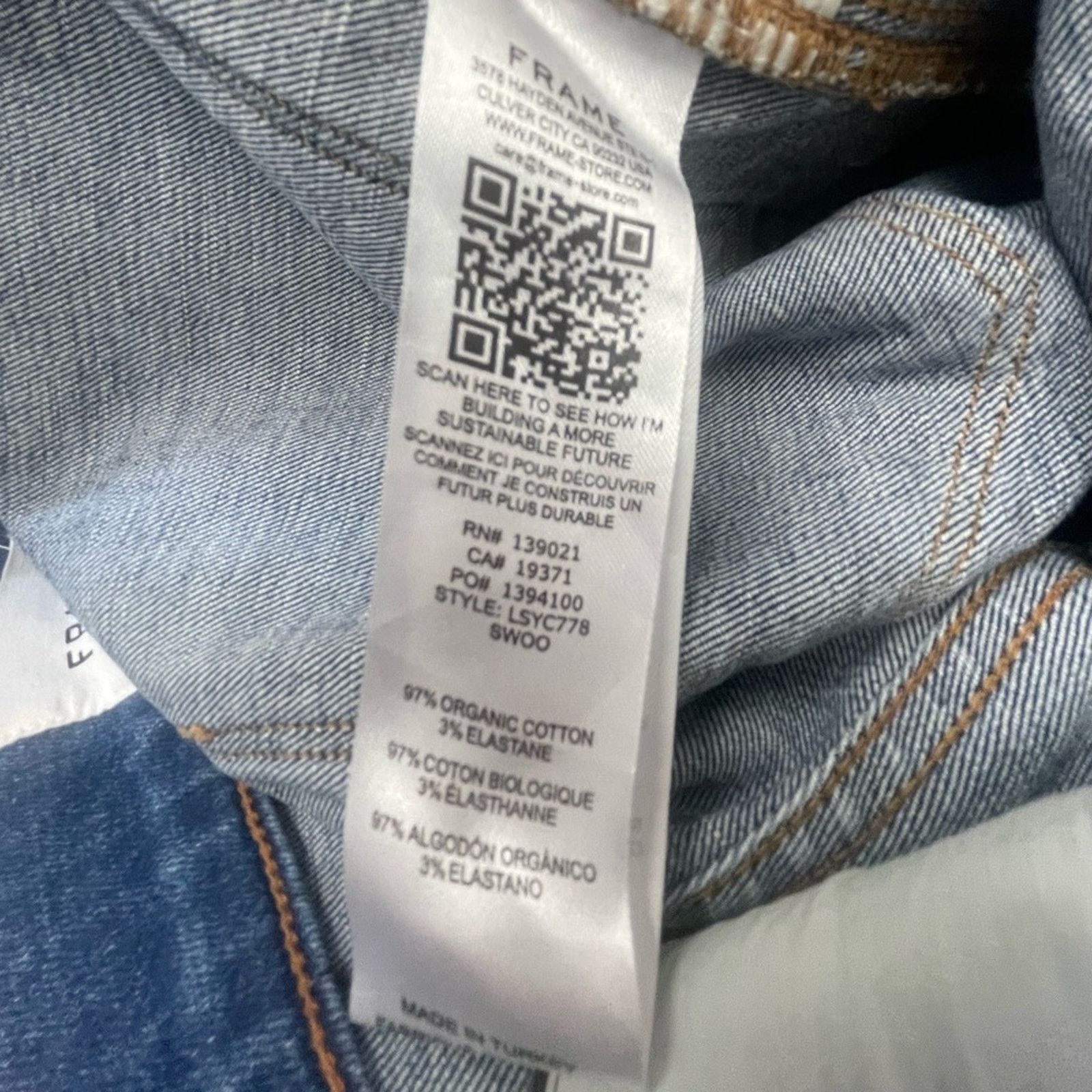 Frame NEW Frame Le Sylvie Slender Straight Distressed Jeans size25 Size 25" / US 0 / IT 36 - 7 Thumbnail