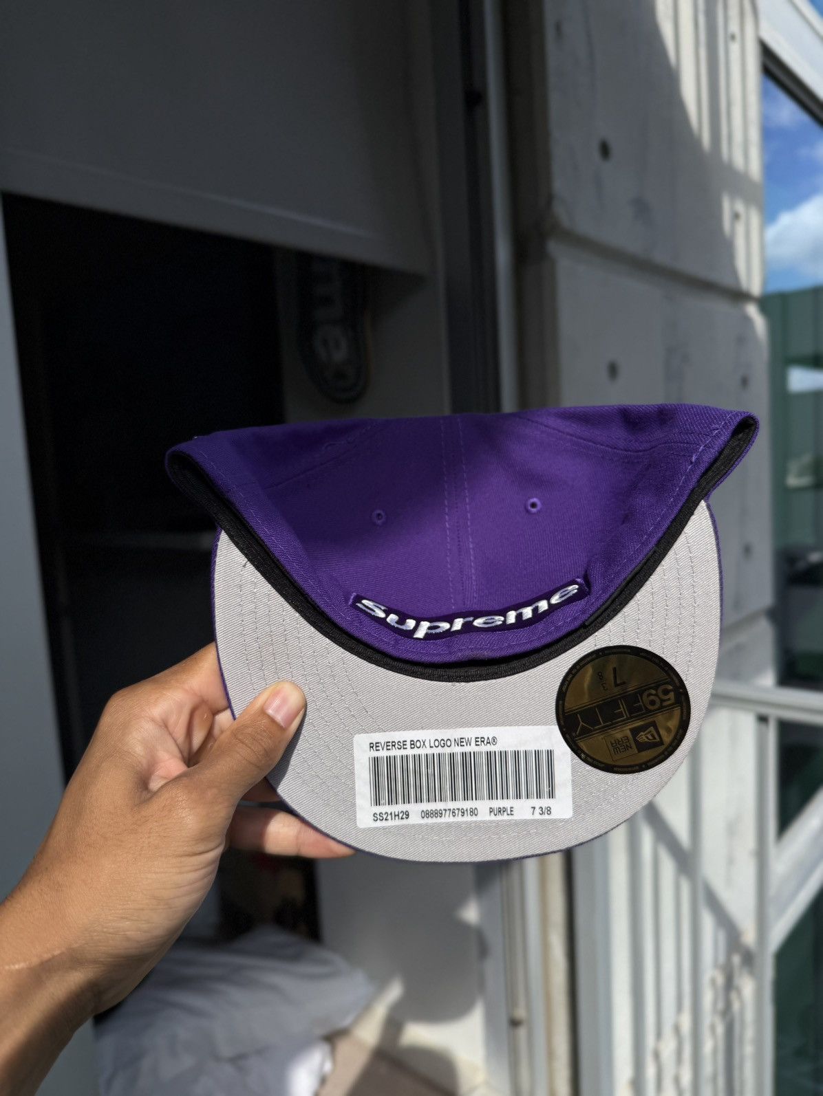 Supreme Supreme Box Logo Fitted 7 3/8 (purple) brand new Size ONE SIZE - 3 Thumbnail