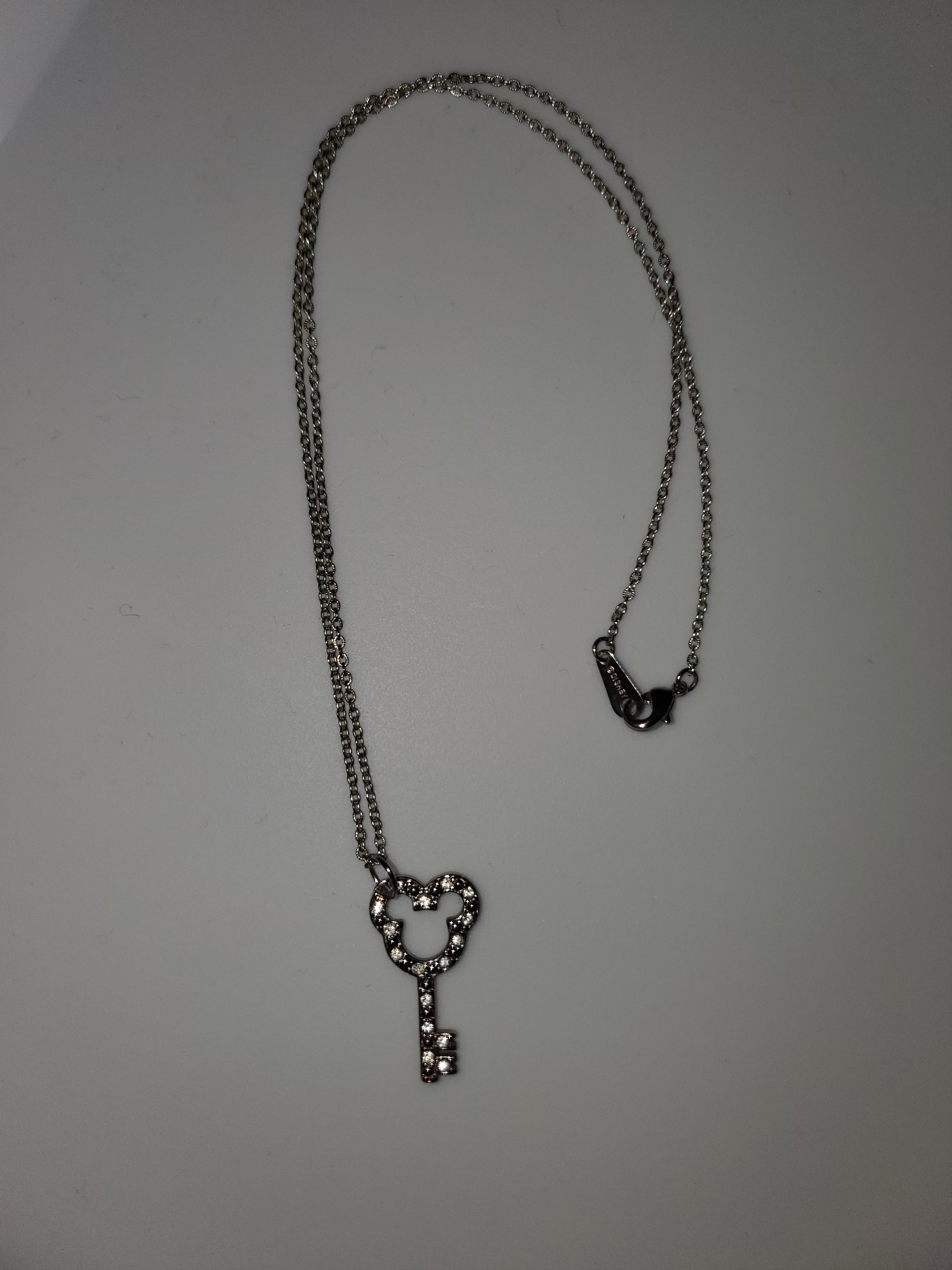 Disney Disney x Swarovski-Silver Mickey Key Necklace Size ONE SIZE - 4 Thumbnail