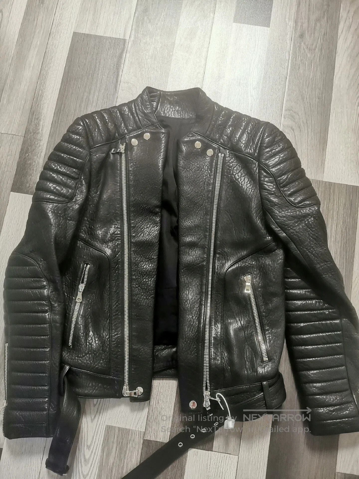 Balmain Classic Black Balmain Leather Jacket. Size US M / EU 48-50 / 2 - 1 Thumbnail