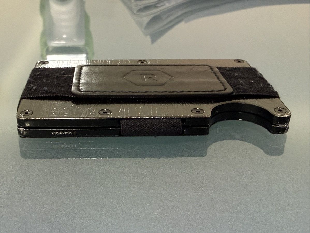 Other Ridge Black Damascus Stainless Steel Wallet w/ Leather Cash Size ONE SIZE - 10 Thumbnail