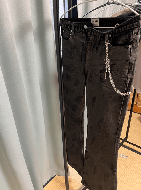 Jean × Vintage Waxed Stacked Jeans, Flared Jeans Size US 30 / EU 46 - 8 Thumbnail