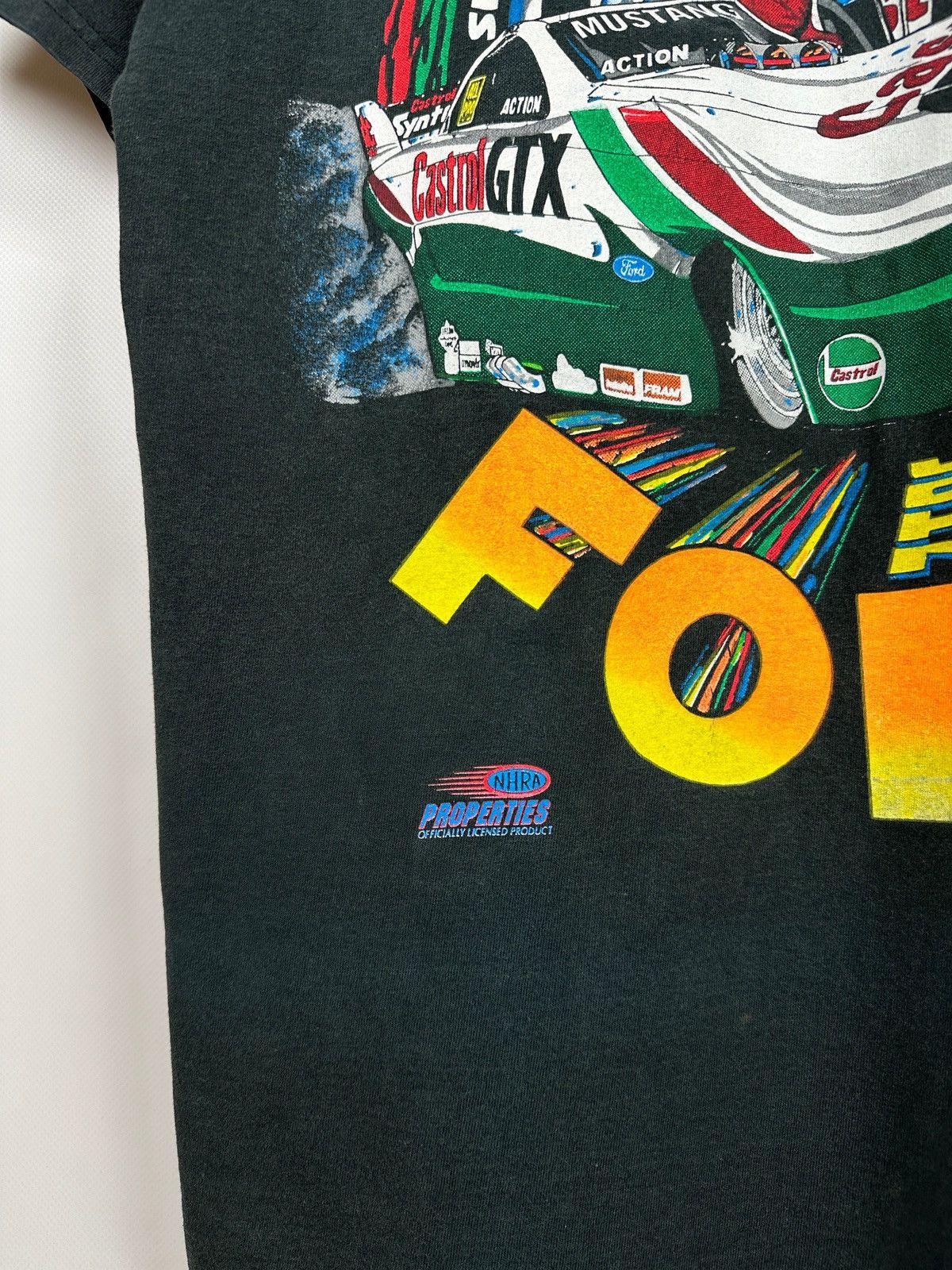 NASCAR Vintage NASCAR John Force Ford Castrol GTX NHRA T-Shirt Size US XL / EU 56 / 4 - 10 Thumbnail