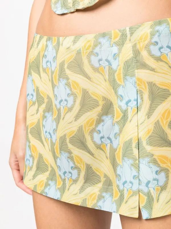 Miaou o1mle0425 Art Mini Skirt in Multicolor Size 28" / US 6 / IT 42 - 5 Thumbnail