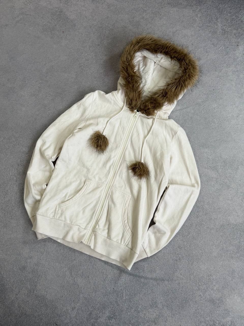 VTG Faur Fur Avant-Garde Y2K Hoodie Retro Fell